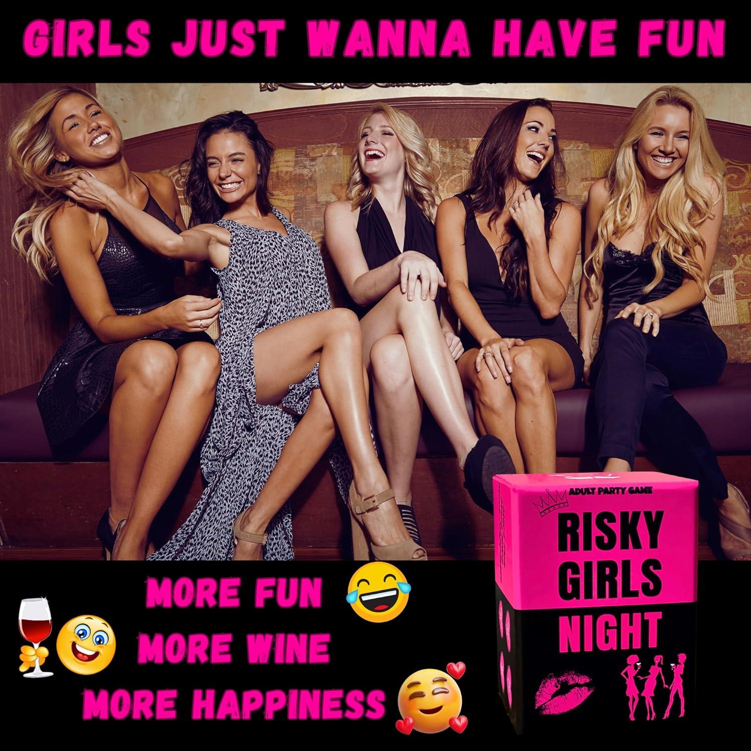 Juego de Noche de Chicas Arriesgada - RISK IT OR DRINK IT - 150 Preguntas y Desafíos