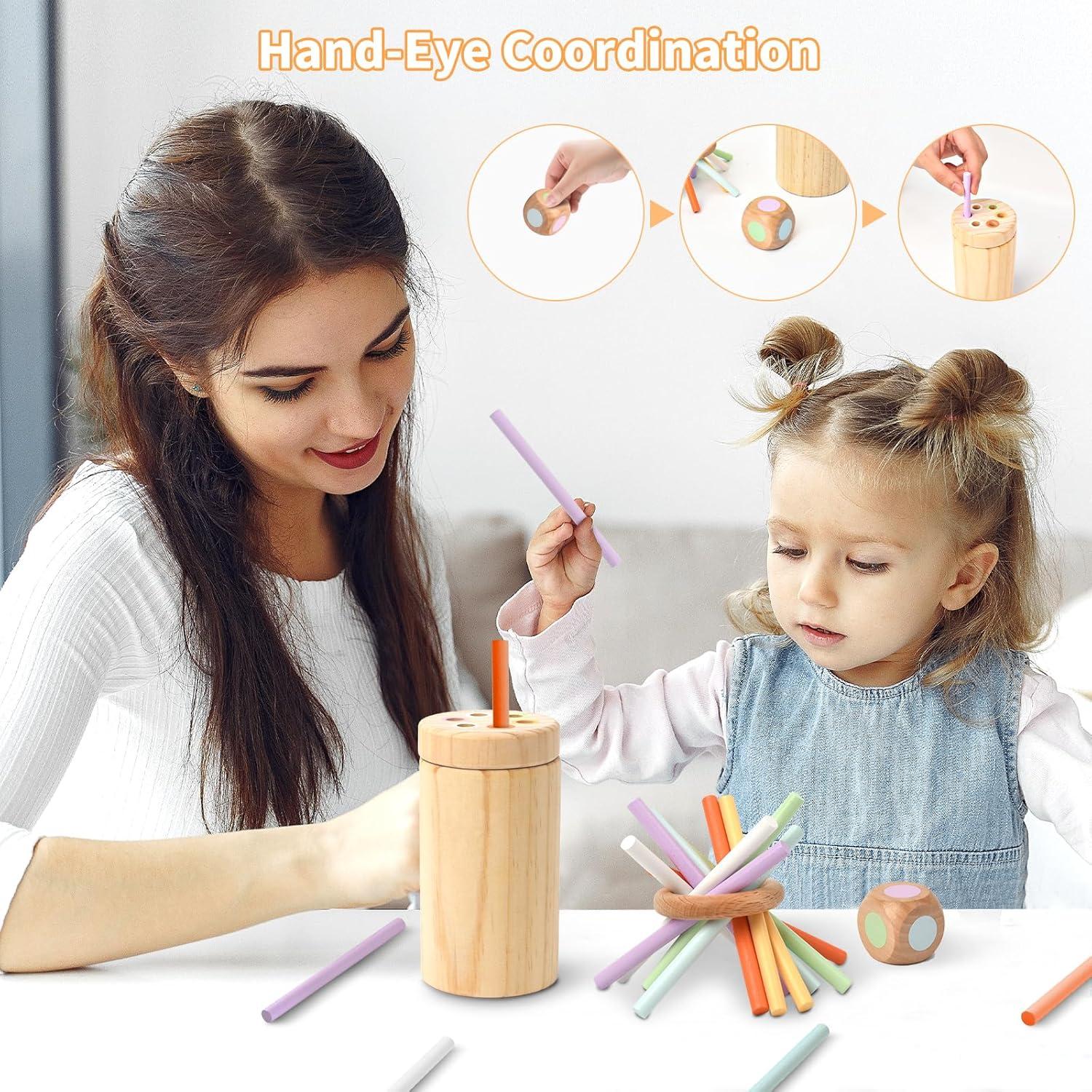 Juguetes Montessori Kileubuto para Bebés 6-36 Meses Madera