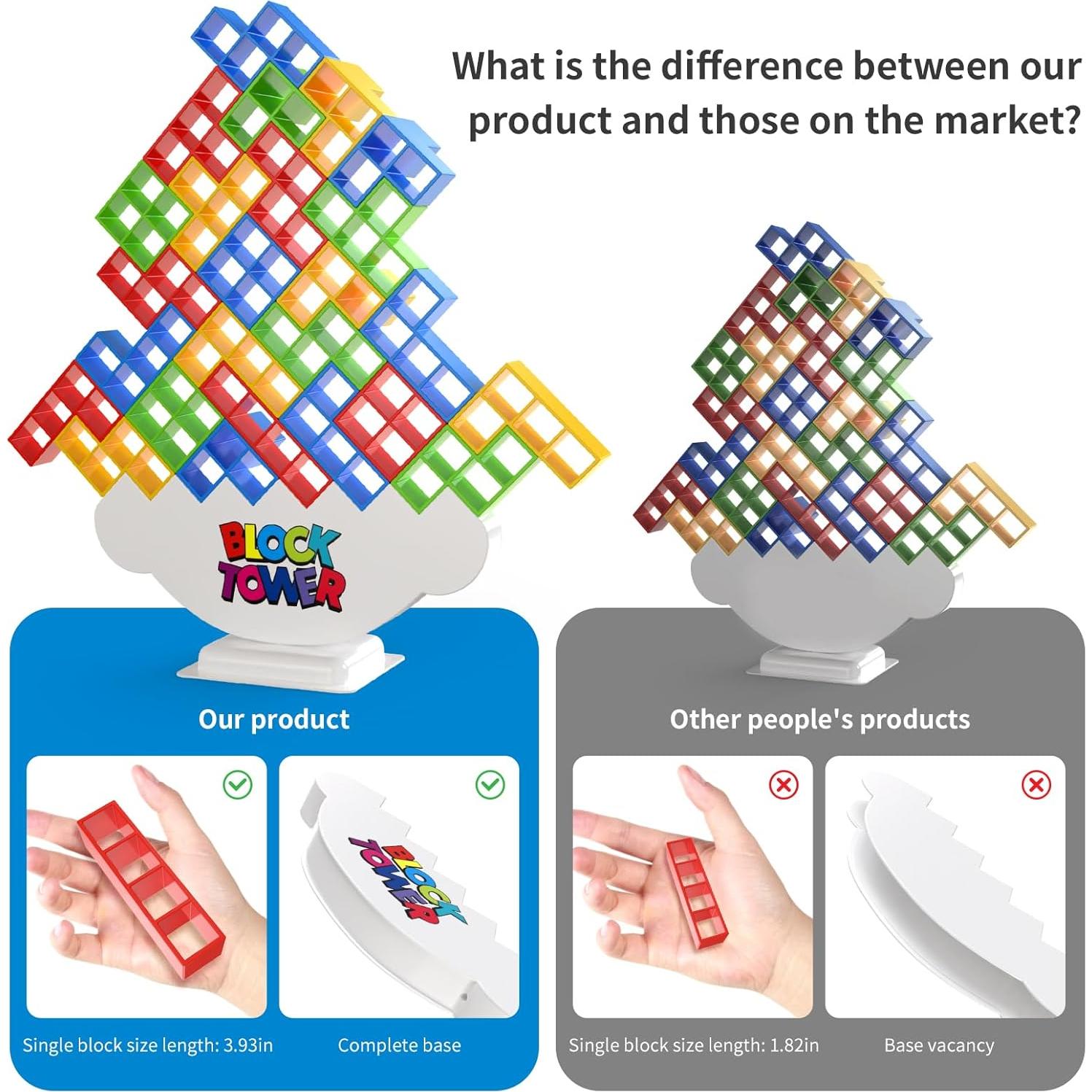 Juego de Bloques de Apilamiento OUXIA 48 Pcs - Diversión Familiar
