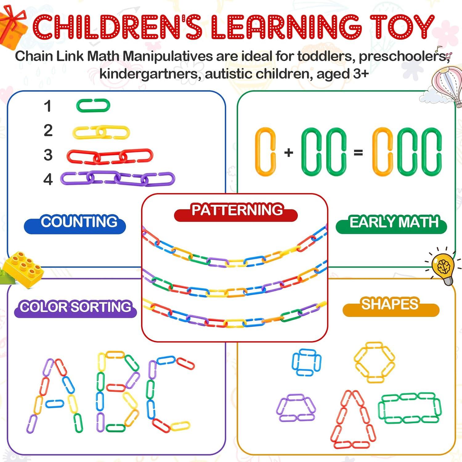 Cubo de 1000 Enlaces de Aprendizaje Wettarn para Niños