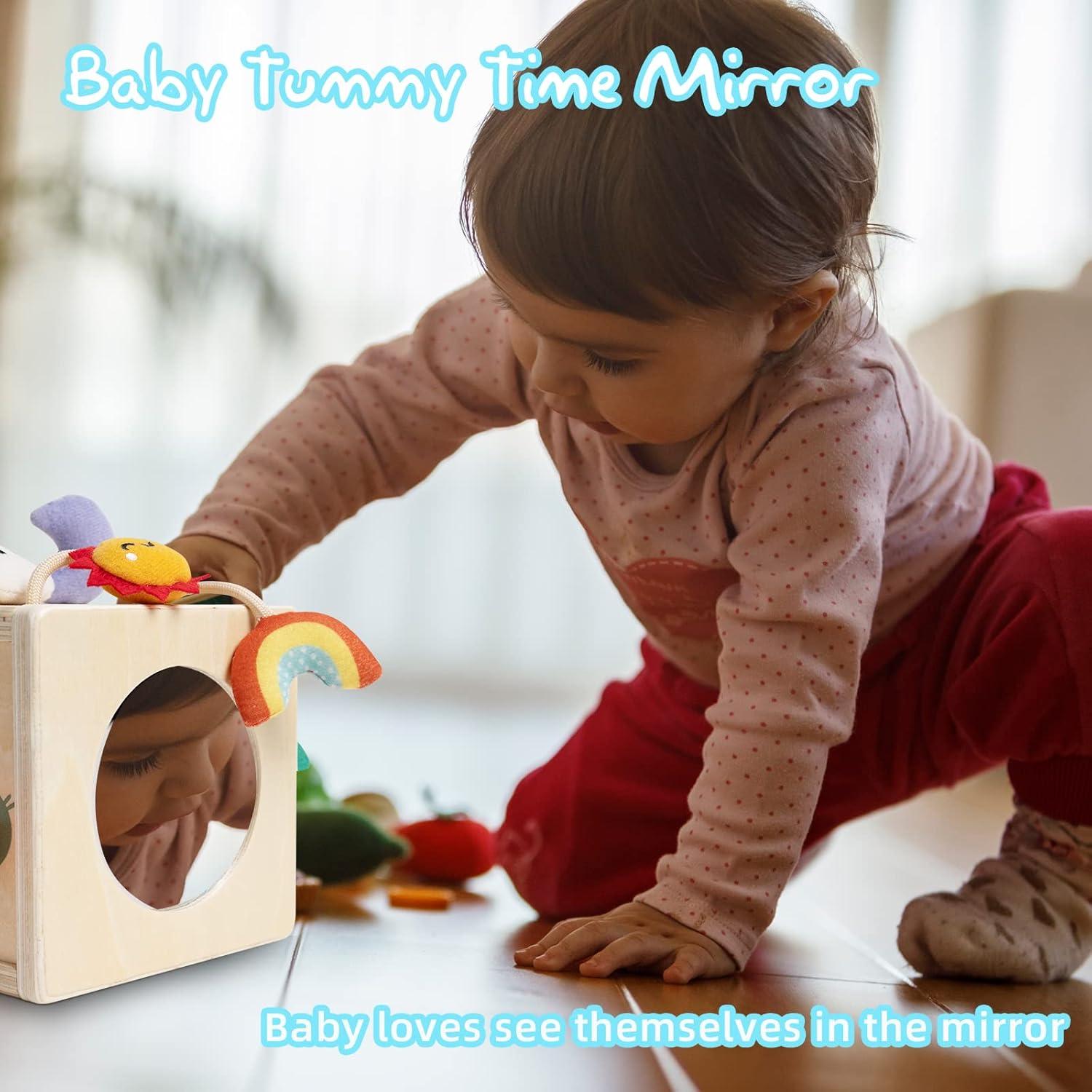 Cubo de Actividad de Madera Twefex para Bebés 6-12 Meses