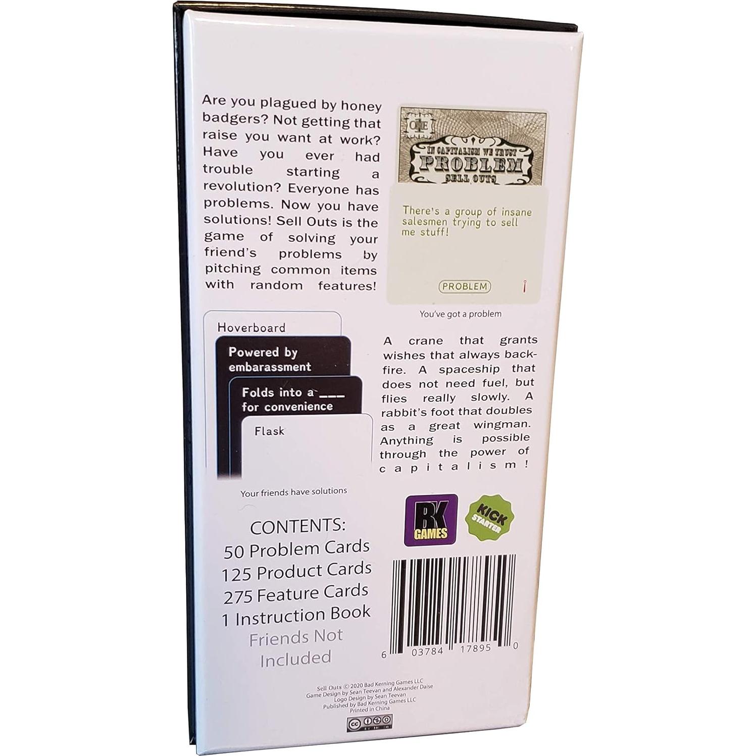 Juego de Cartas Sell Outs - Bad Kerning LLC - 450 Cartas