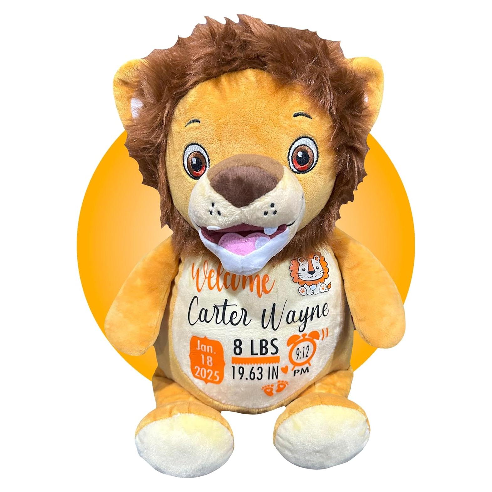 Peluche Personalizado de Nacimiento León - Kikilishop
