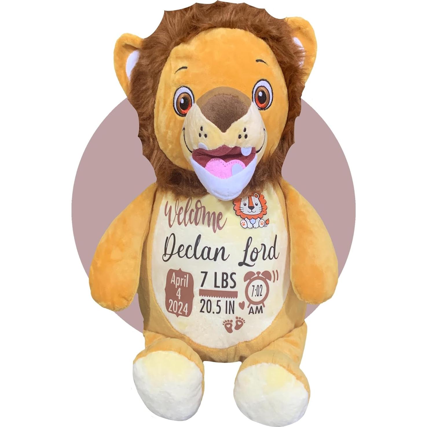 Peluche Personalizado de Nacimiento León - Kikilishop