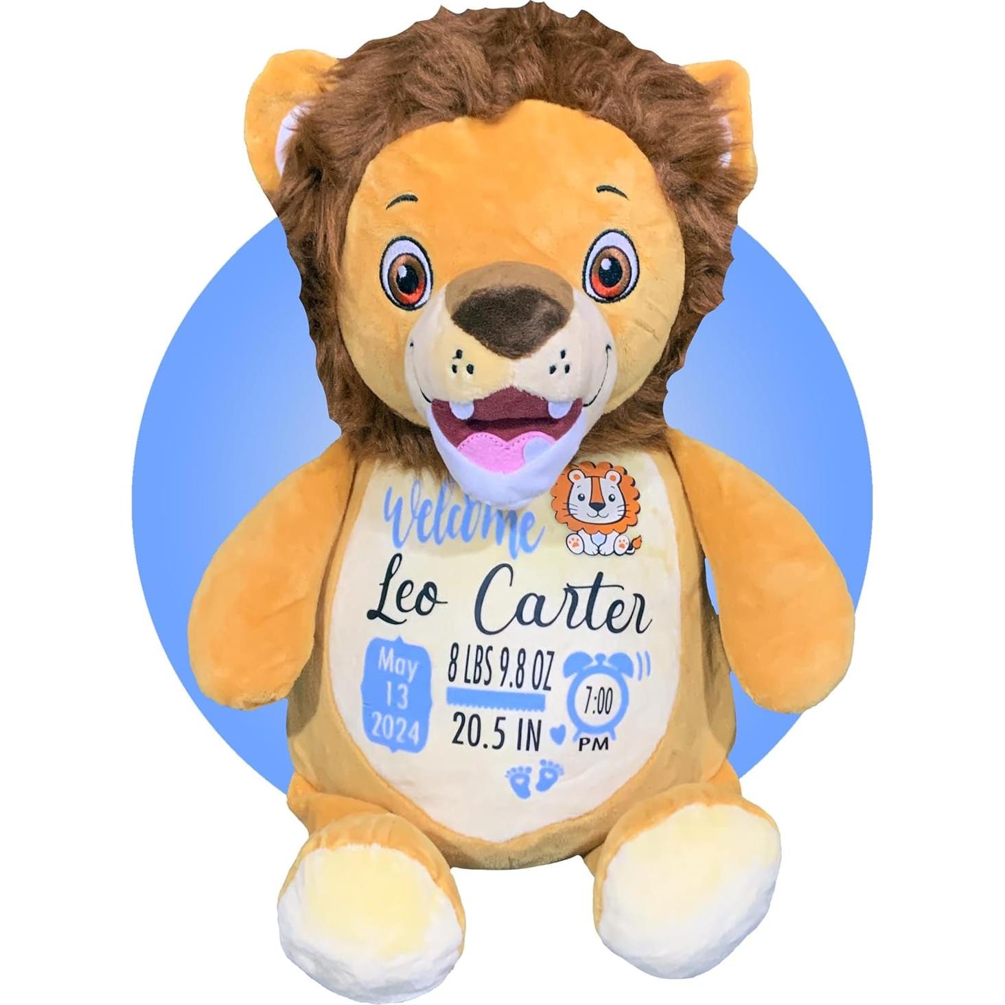 Peluche Personalizado de Nacimiento León - Kikilishop