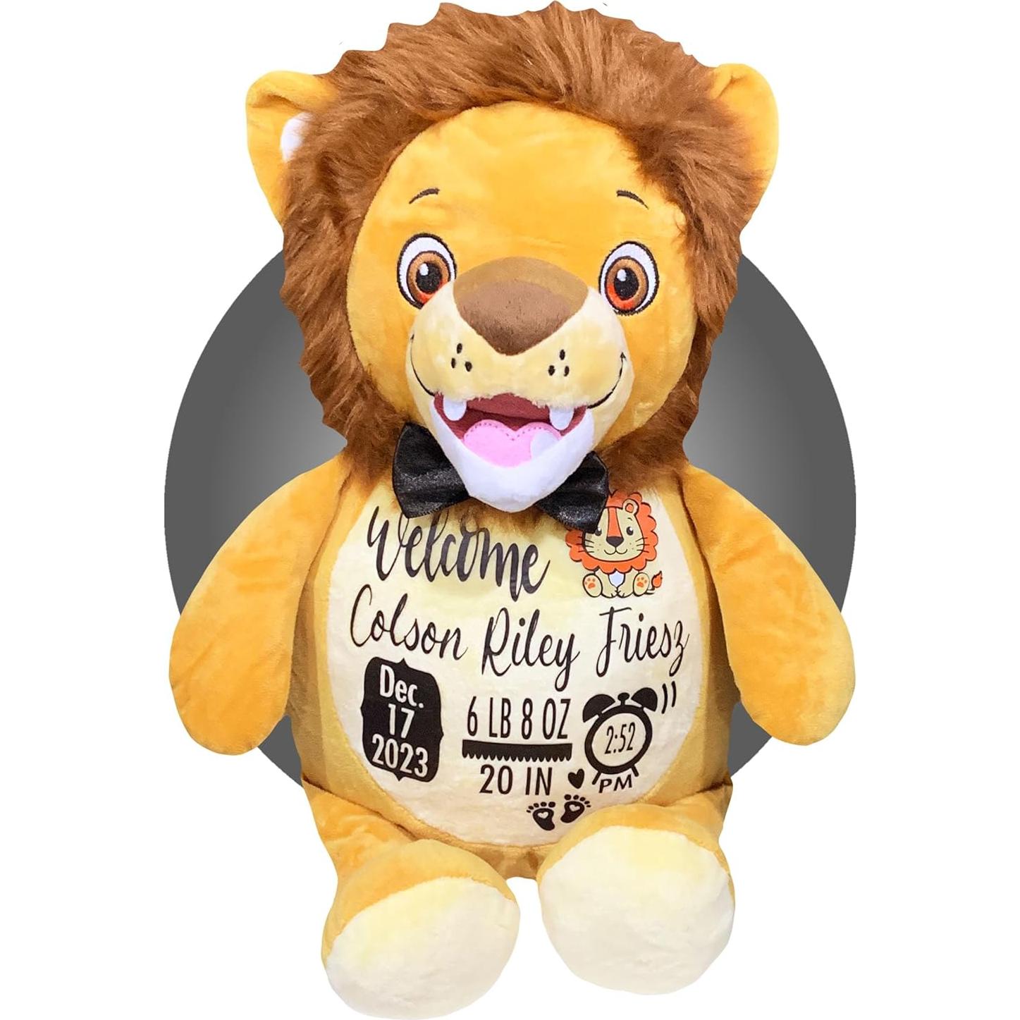 Peluche Personalizado de Nacimiento León - Kikilishop