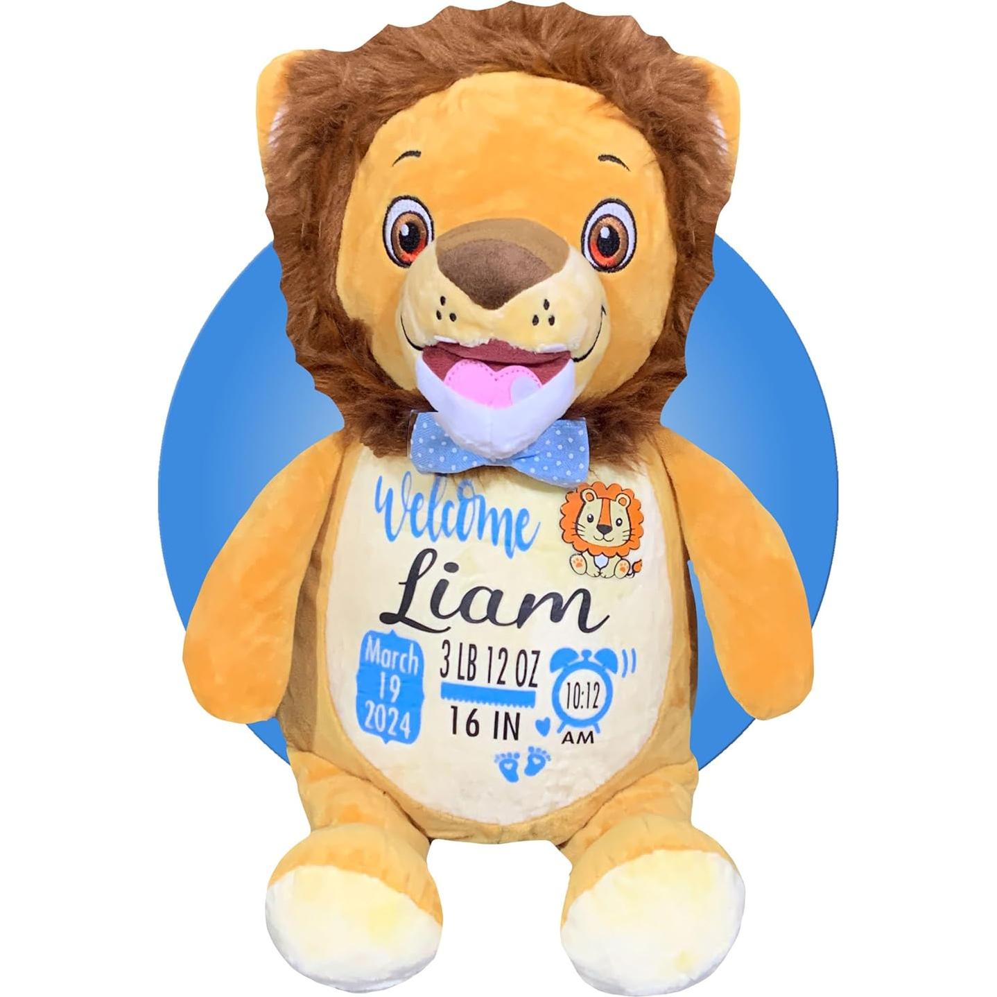 Peluche Personalizado de Nacimiento León - Kikilishop