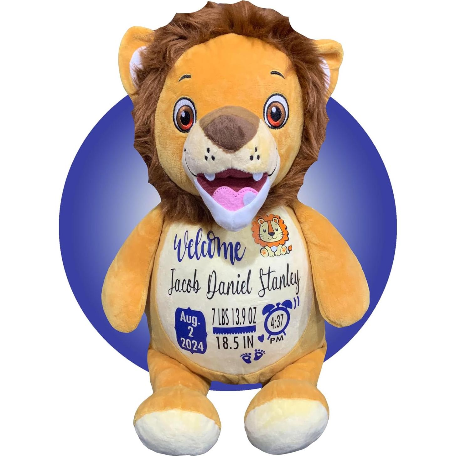 Peluche Personalizado de Nacimiento León - Kikilishop