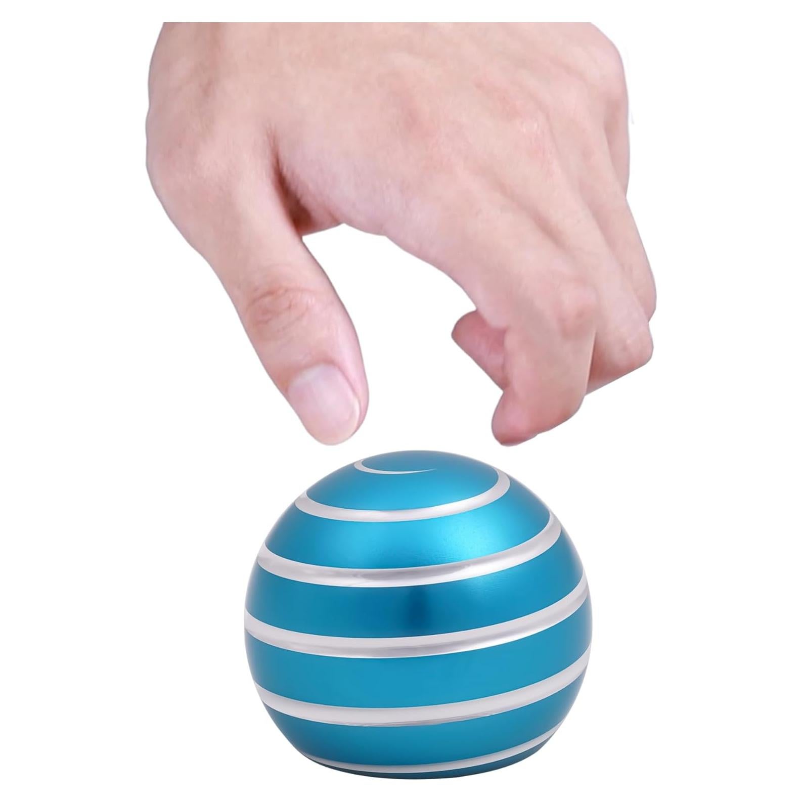 Desk Toys for Fidget Kinetic Cool-Gadgets: 180 Seconds Spinning Toy, Cool-Stuff Thing for Adult Teen Children Kid, Optical-Illusion Stress-Relief Gifts Ball for Man Women Home Office School Christmas