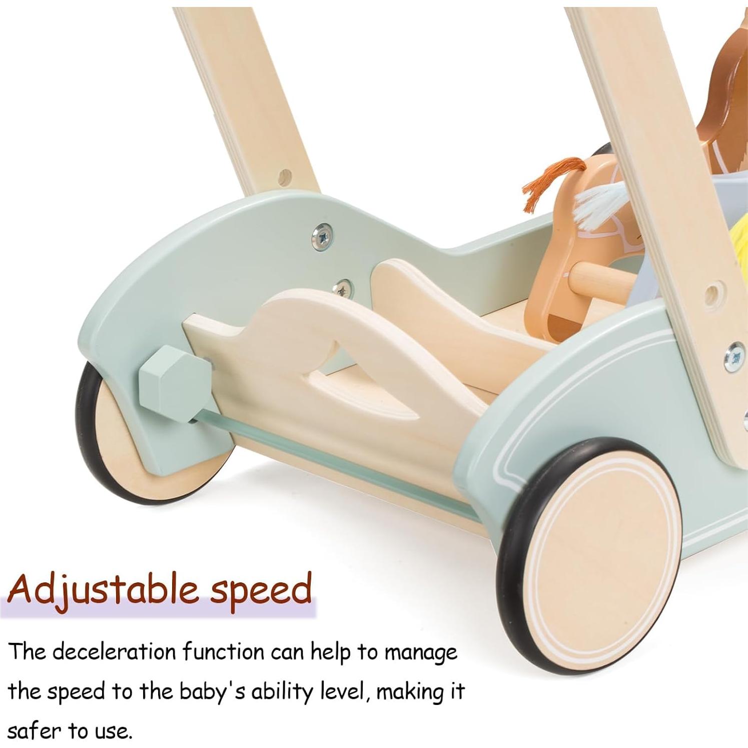 Andador de Madera Goli Toys Ponis Galopantes Ajustable 2.11kg