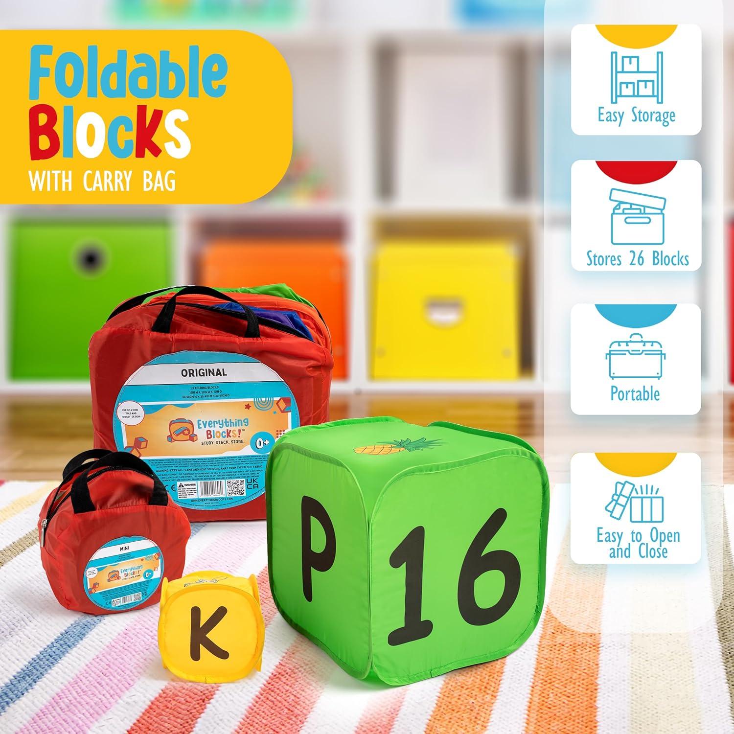 Bloques de Construcción Jumbo Plegables TODO BLOQUES 52 Piezas