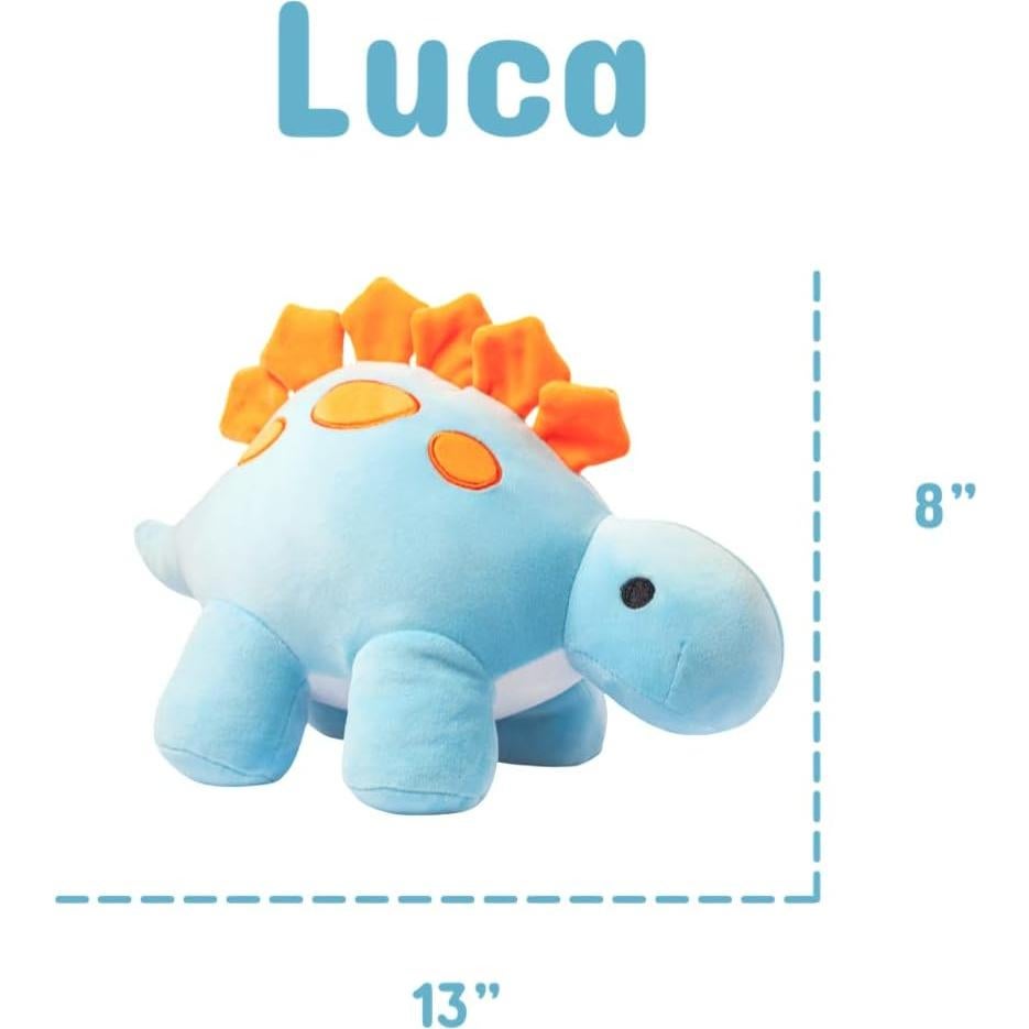Dinosaurio de Peluche Azul BHALOOZ 33x17.8x20.3cm para Niños