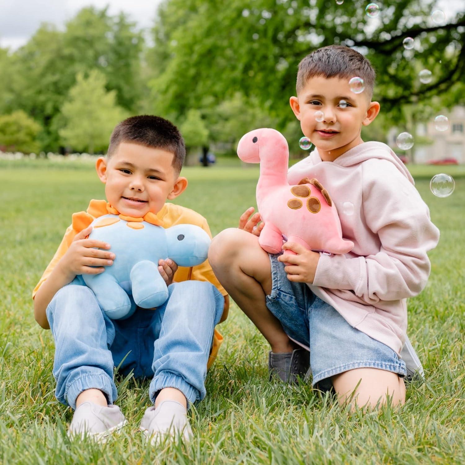 Dinosaurio de Peluche Azul BHALOOZ 33x17.8x20.3cm para Niños