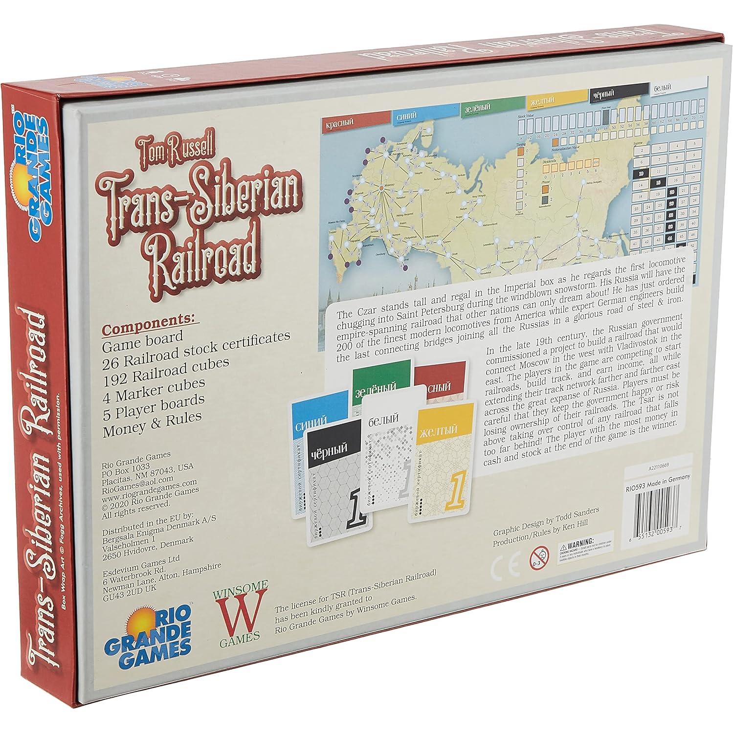 Juego de Mesa Ferrocarril Transiberiano Rio Grande Games