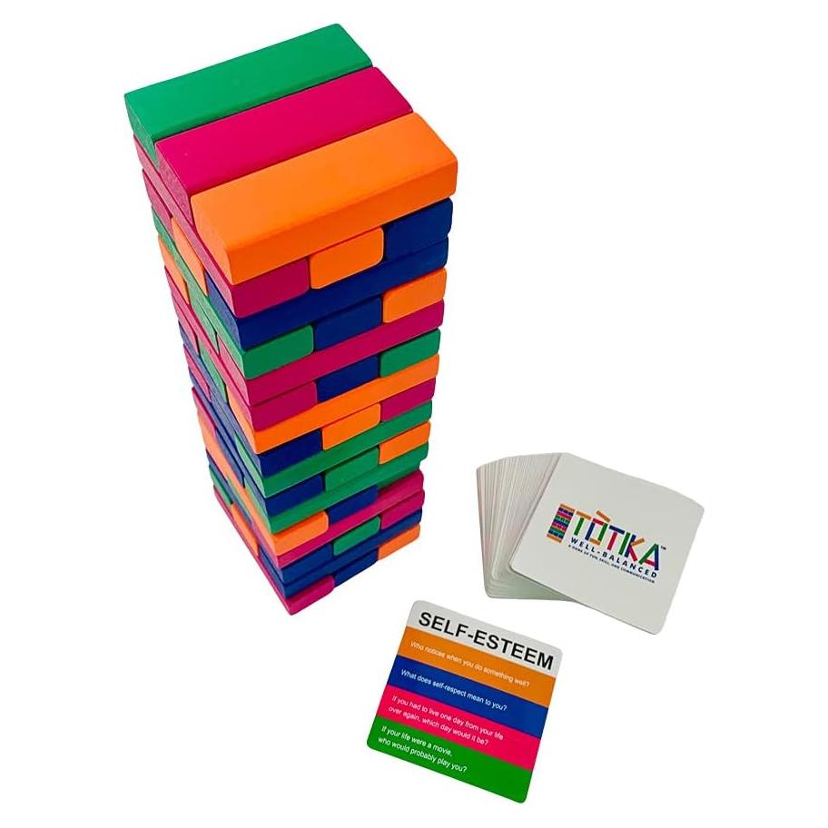 Juego de Autoestima Totika TaliCor con 48 Tarjetas y 48 Bloques