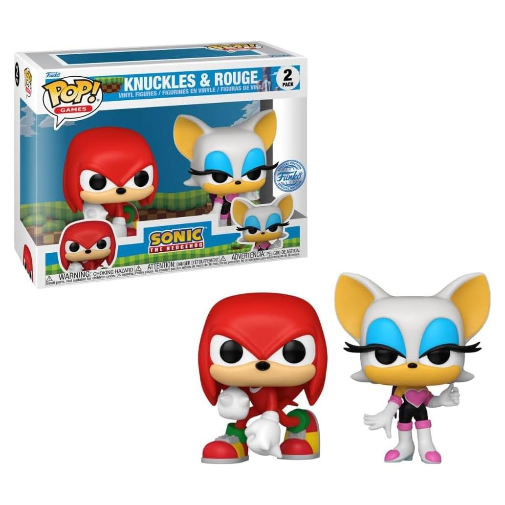 Figura Coleccionable Funko Pop! Sonic Knuckles y Rouge 2pk