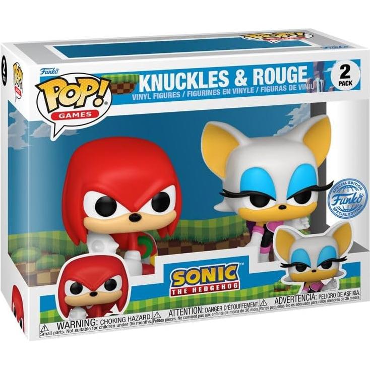 Figura Coleccionable Funko Pop! Sonic Knuckles y Rouge 2pk