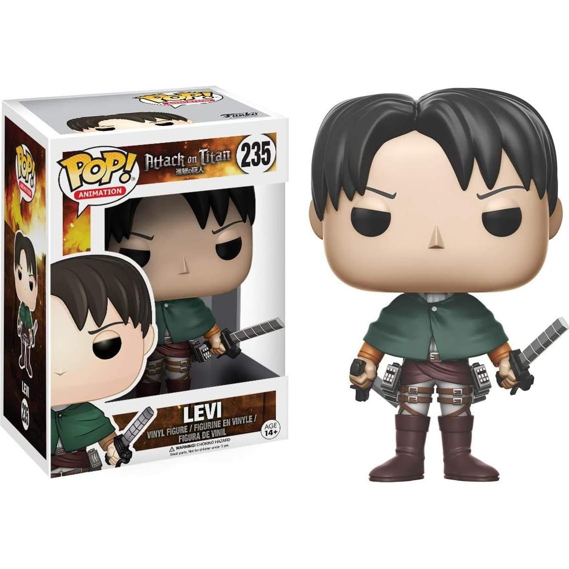 Figura de Vinilo Funko Pop! Levi Ackerman - Ataque a los Titanes, 9.5 cm
