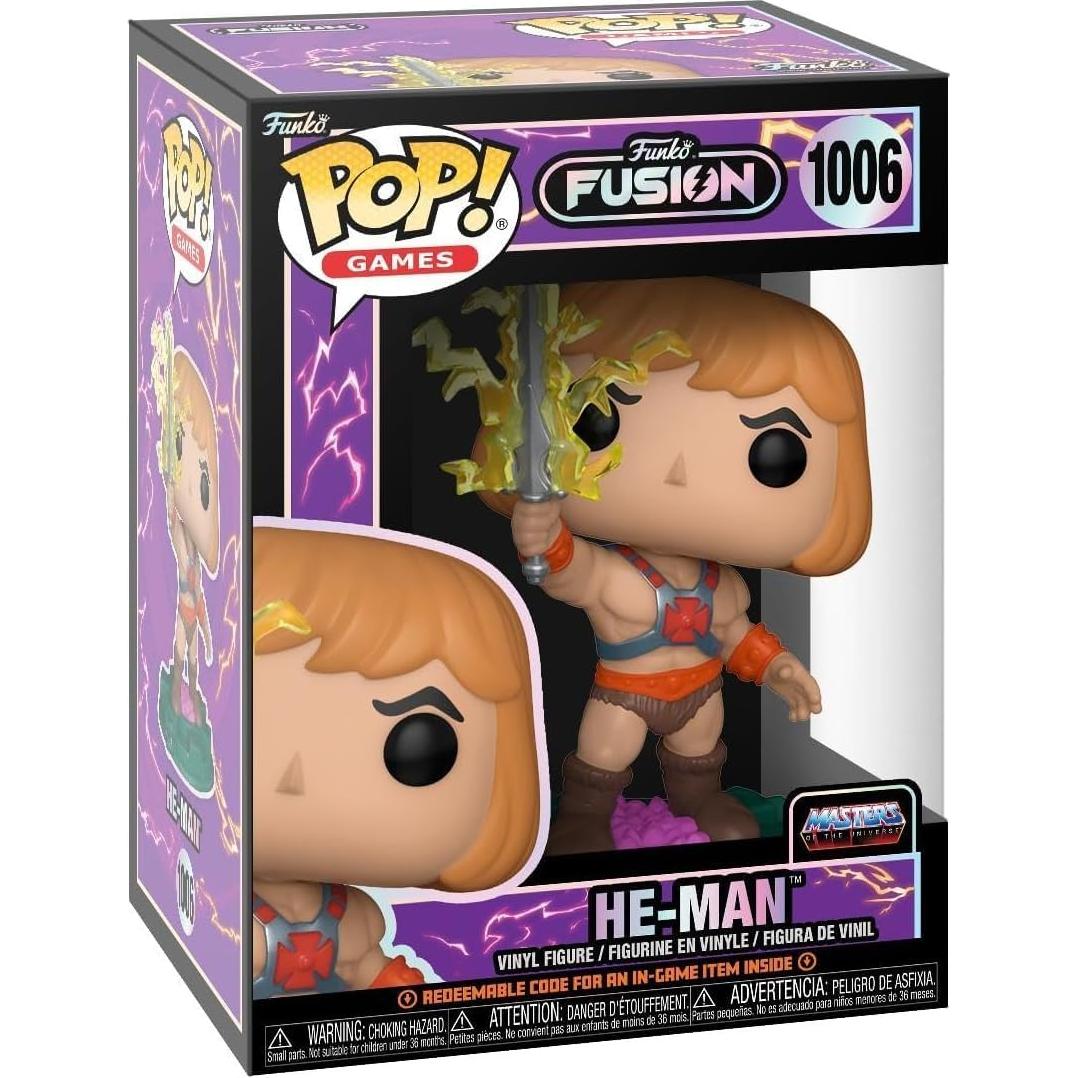 Figura de Vinilo He-Man Funko Fusion 9.53 cm con Funda Protectora