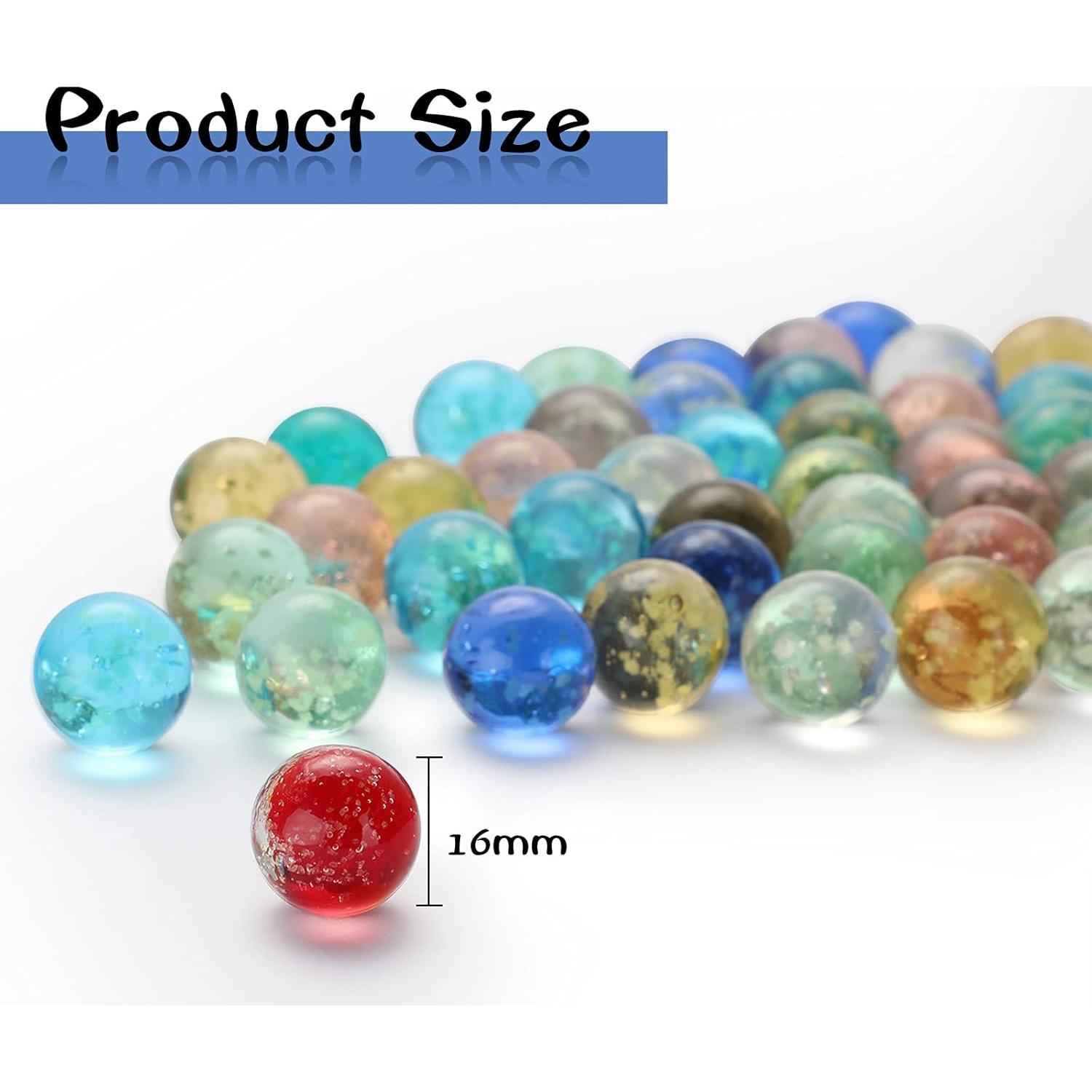 Canicas Brillantes Skylety 20 Piezas 16 mm Luminosa DIY