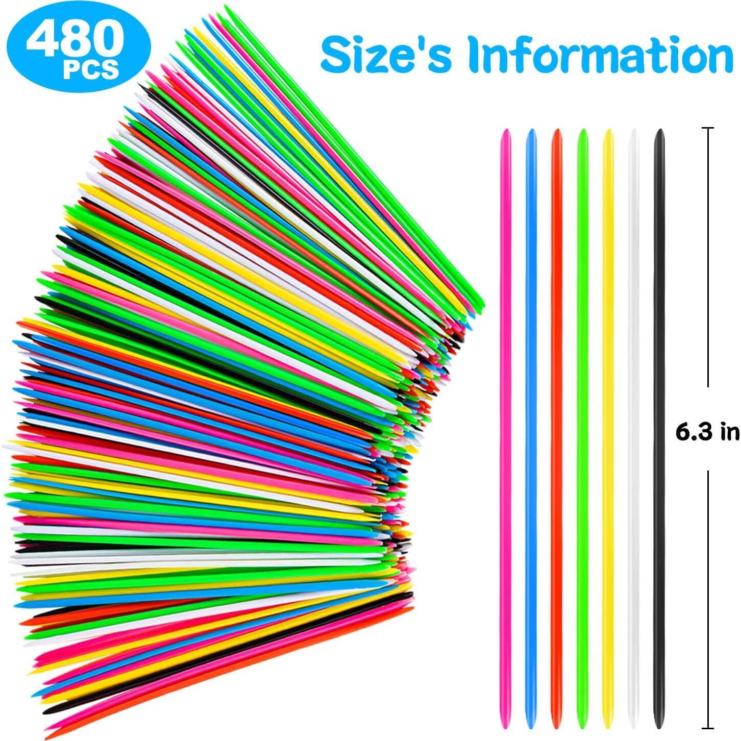 Juego de Palitos de Recoger CLESDF 480 Piezas Diversión Familiar