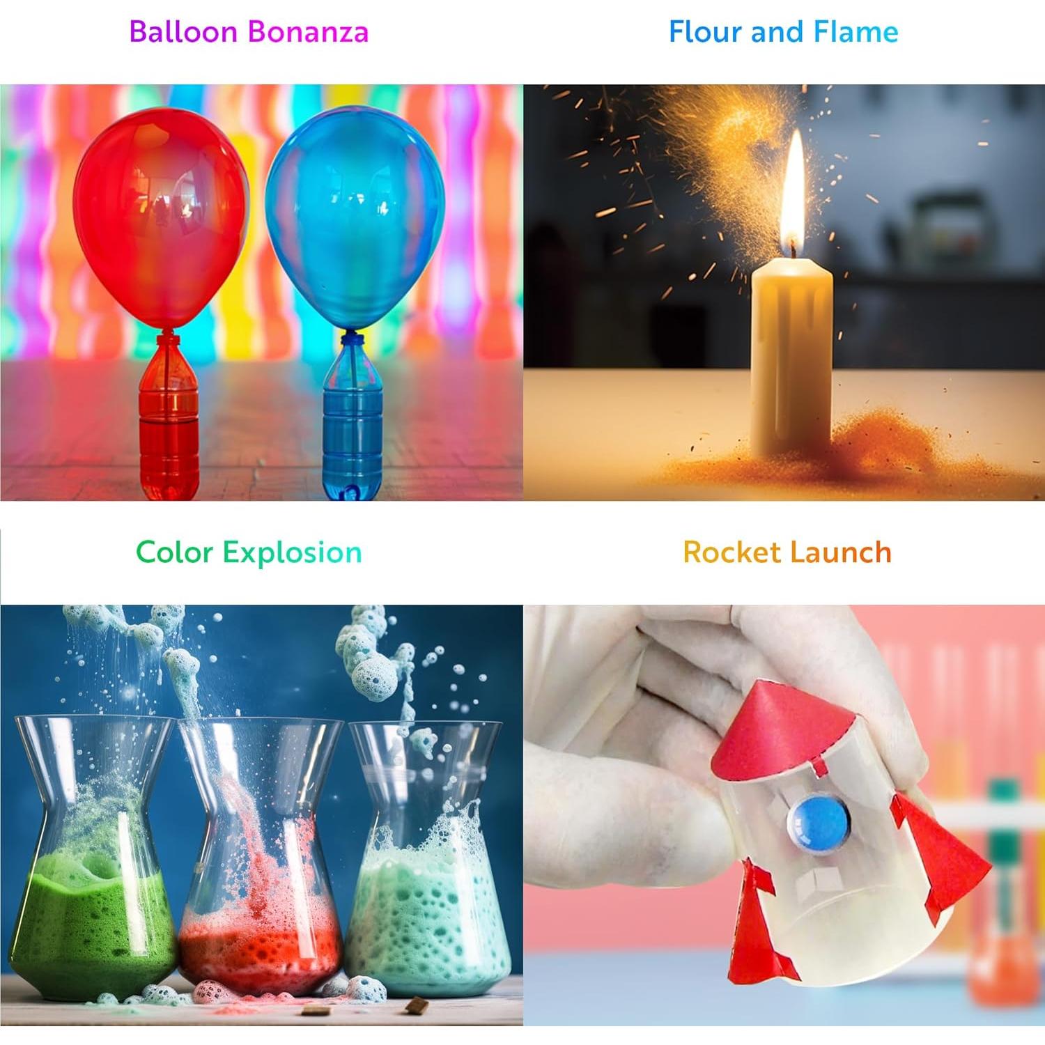 Kit de Química Playz KABOOM! 50+ Experimentos STEM 8-12 Años