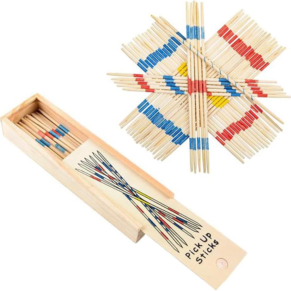 Juego Clásico de Palitos de Madera Chochkees 31 Piezas 18 cm