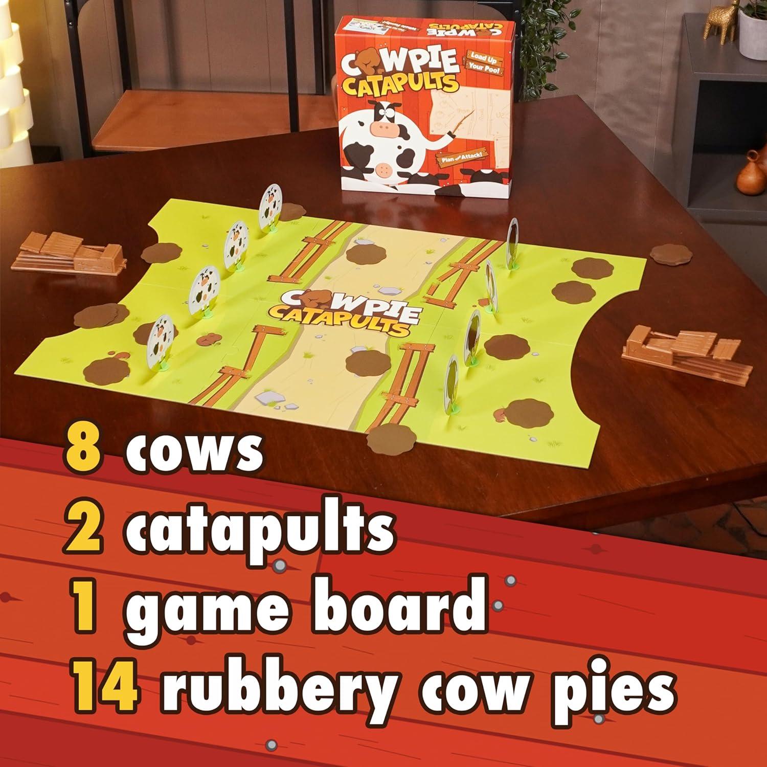 Catapultas de Cowpie - Juego de mesa divertido para 2 jugadores