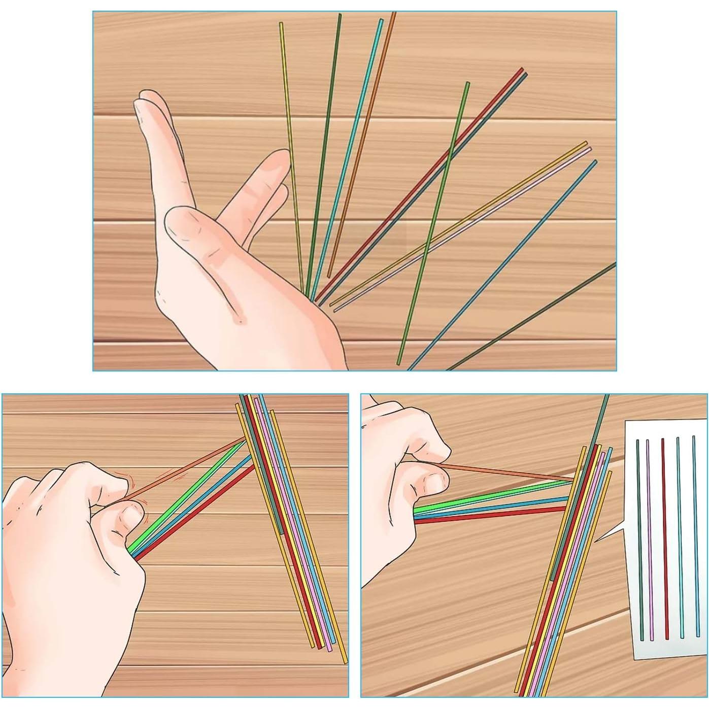 Juego de Palitos de Bambú CODOHI 90 Piezas 19 cm Colores Vivos