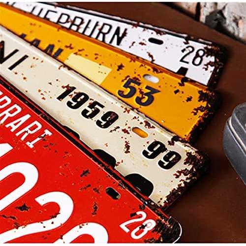 Placa de Metal Vintage Assman 30.5x15.2 cm para Decoración