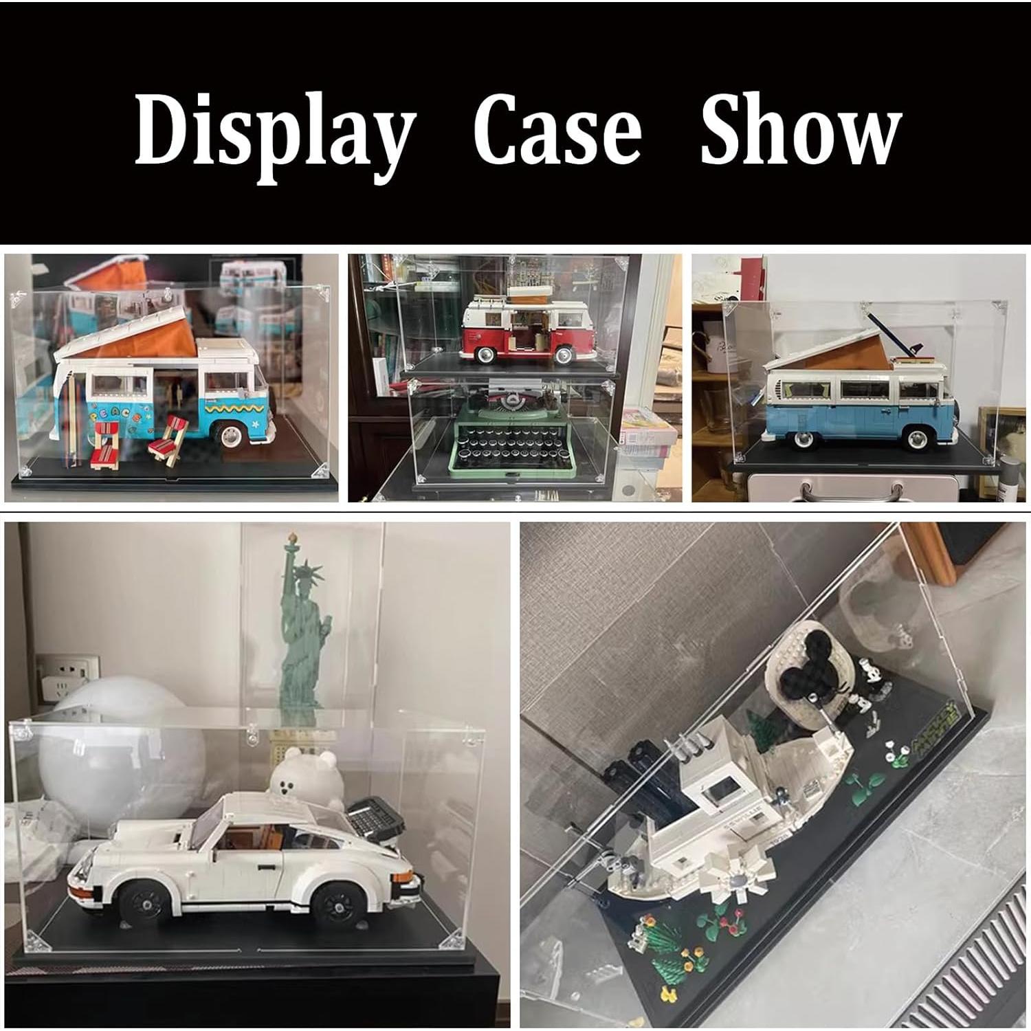 Caja de Exhibición Acrílica BOOVAX para Lego 10295/10279 - 38x20x20 cm