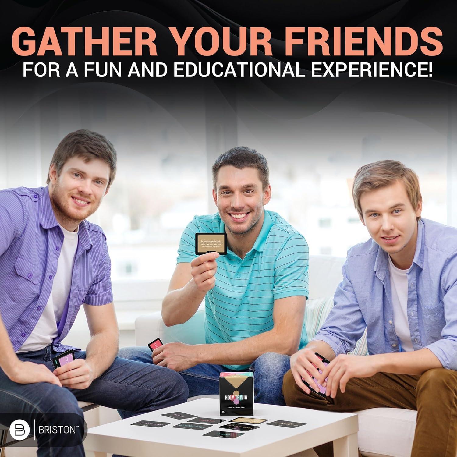 Juego de Cartas de Trivia Bíblica Briston Holy Trivia - 225 Cartas