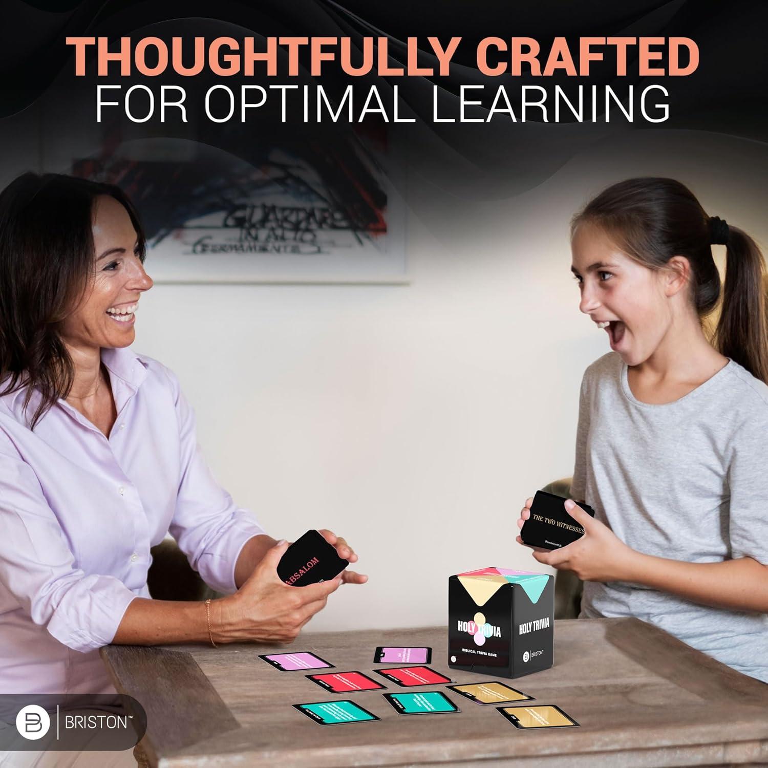 Juego de Cartas de Trivia Bíblica Briston Holy Trivia - 225 Cartas