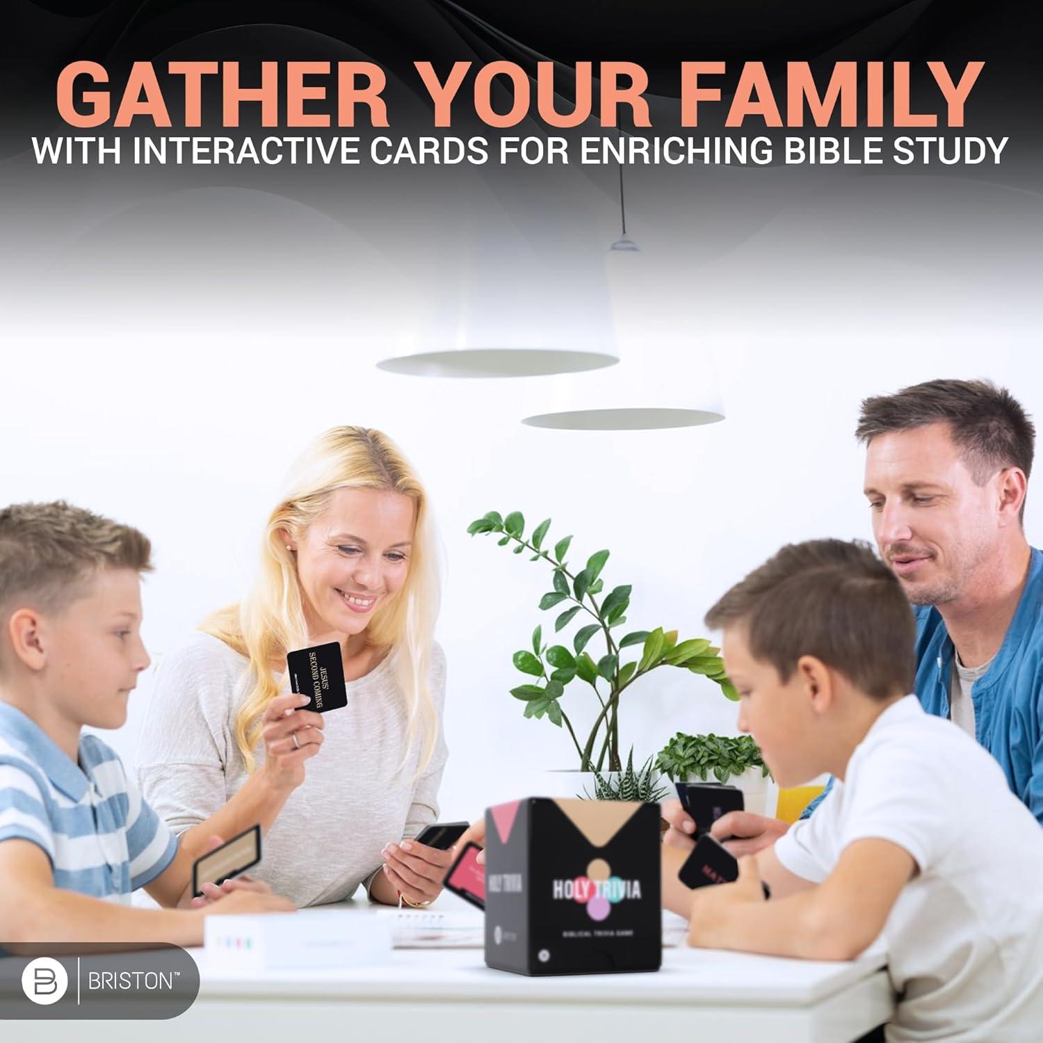 Juego de Cartas de Trivia Bíblica Briston Holy Trivia - 225 Cartas