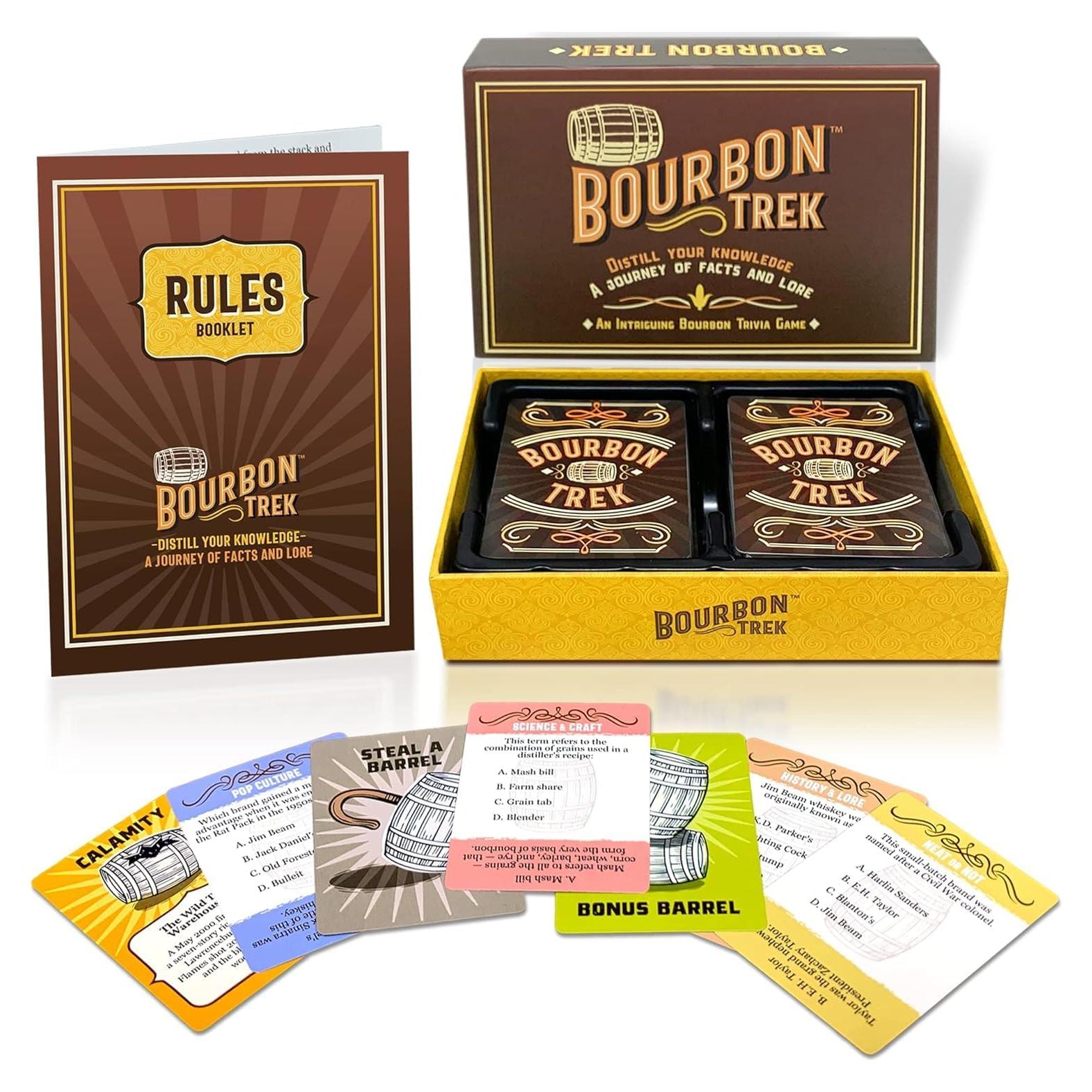 Juego de Trivia Bourbon Trek - Regalo para Amantes del Whisky