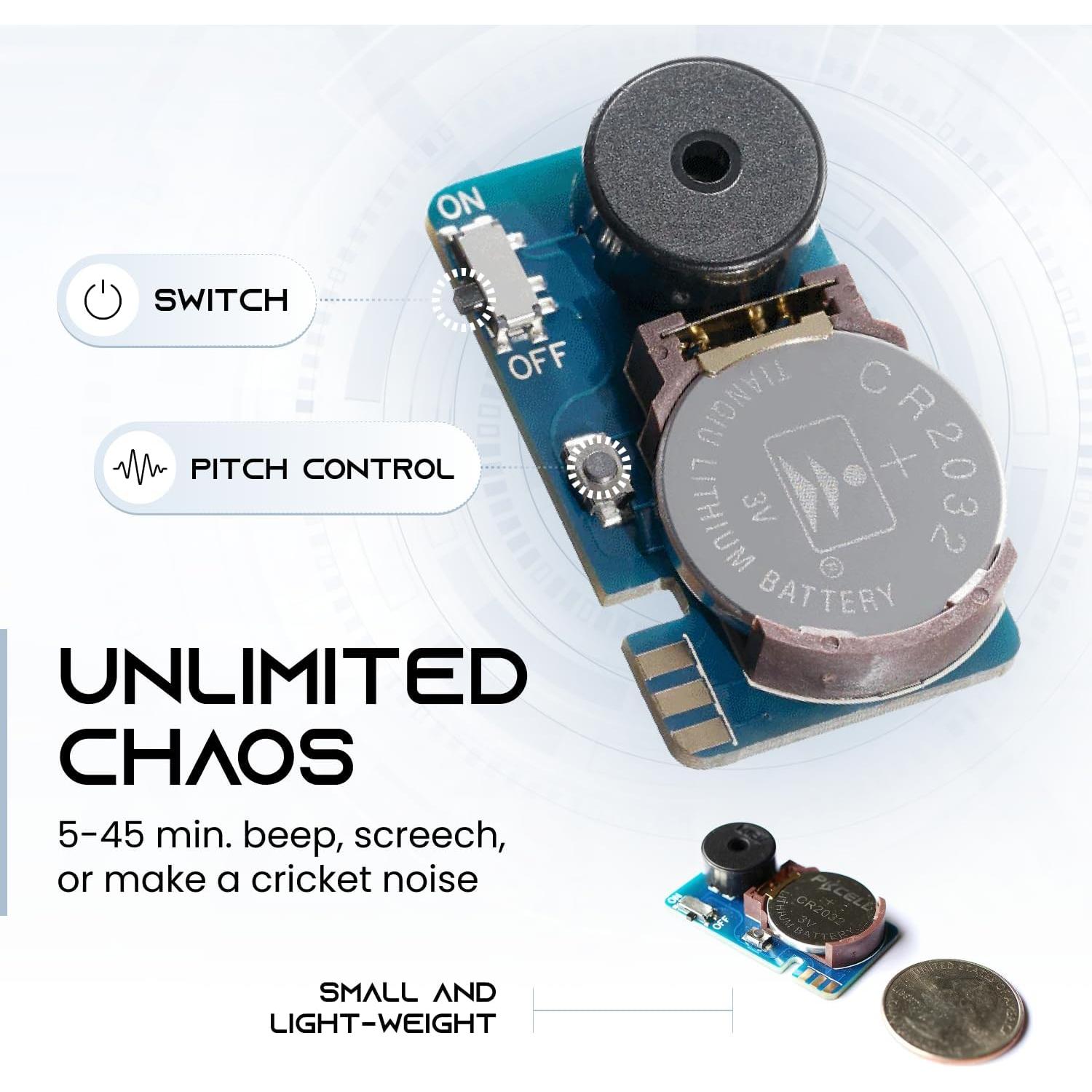 Dispositivo de Broma PCB Molesto - Sonidos Aleatorios 3 Años