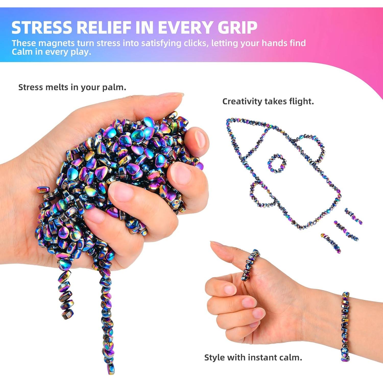 Bolas Magnéticas Antiestrés Aukit 1000 Piezas Coloridas