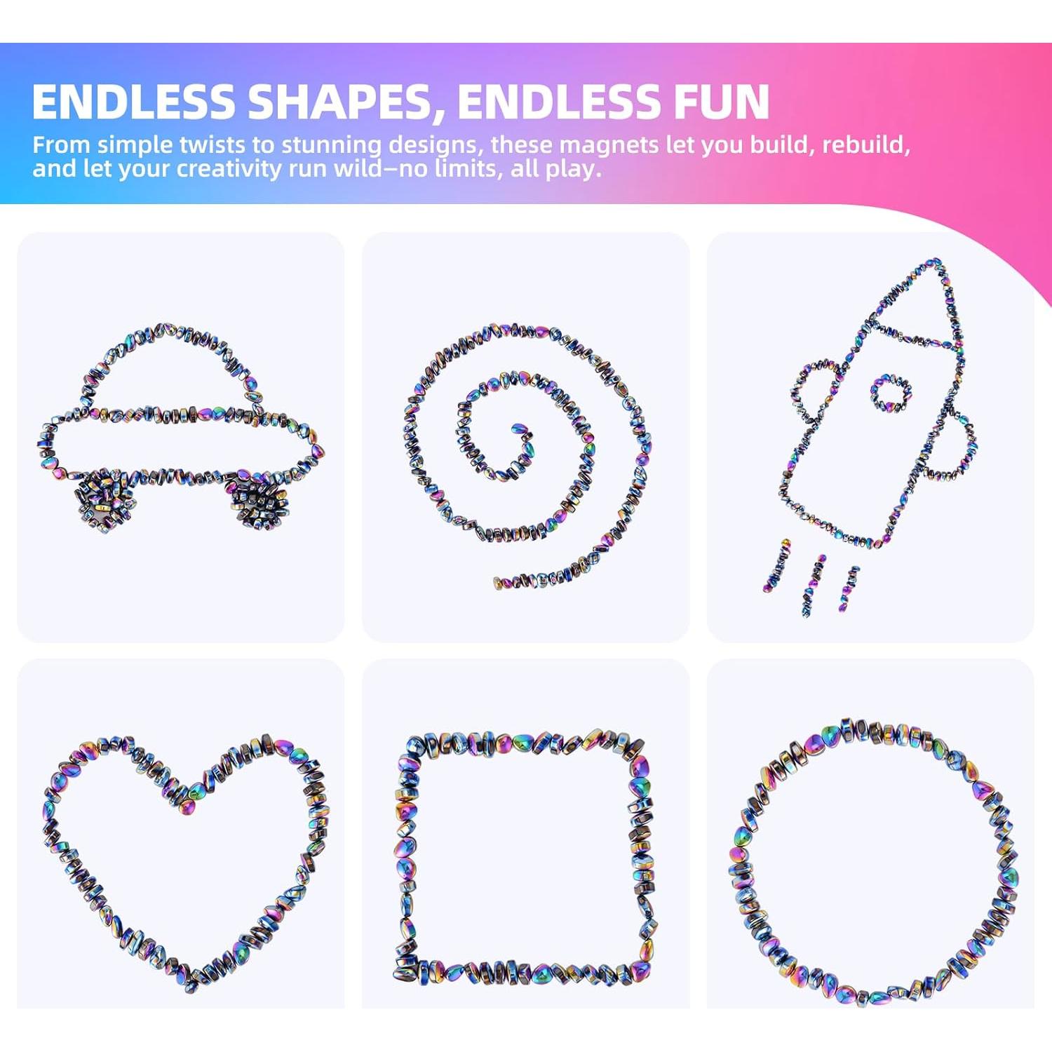 Bolas Magnéticas Antiestrés Aukit 1000 Piezas Coloridas