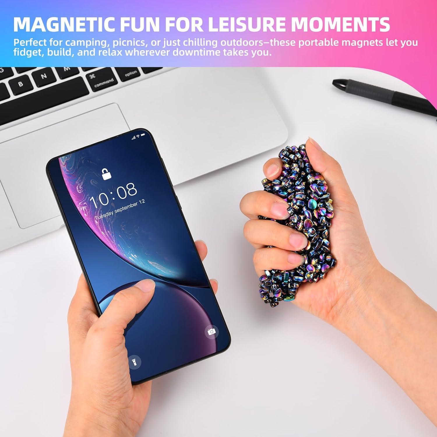 Bolas Magnéticas Antiestrés Aukit 1000 Piezas Coloridas