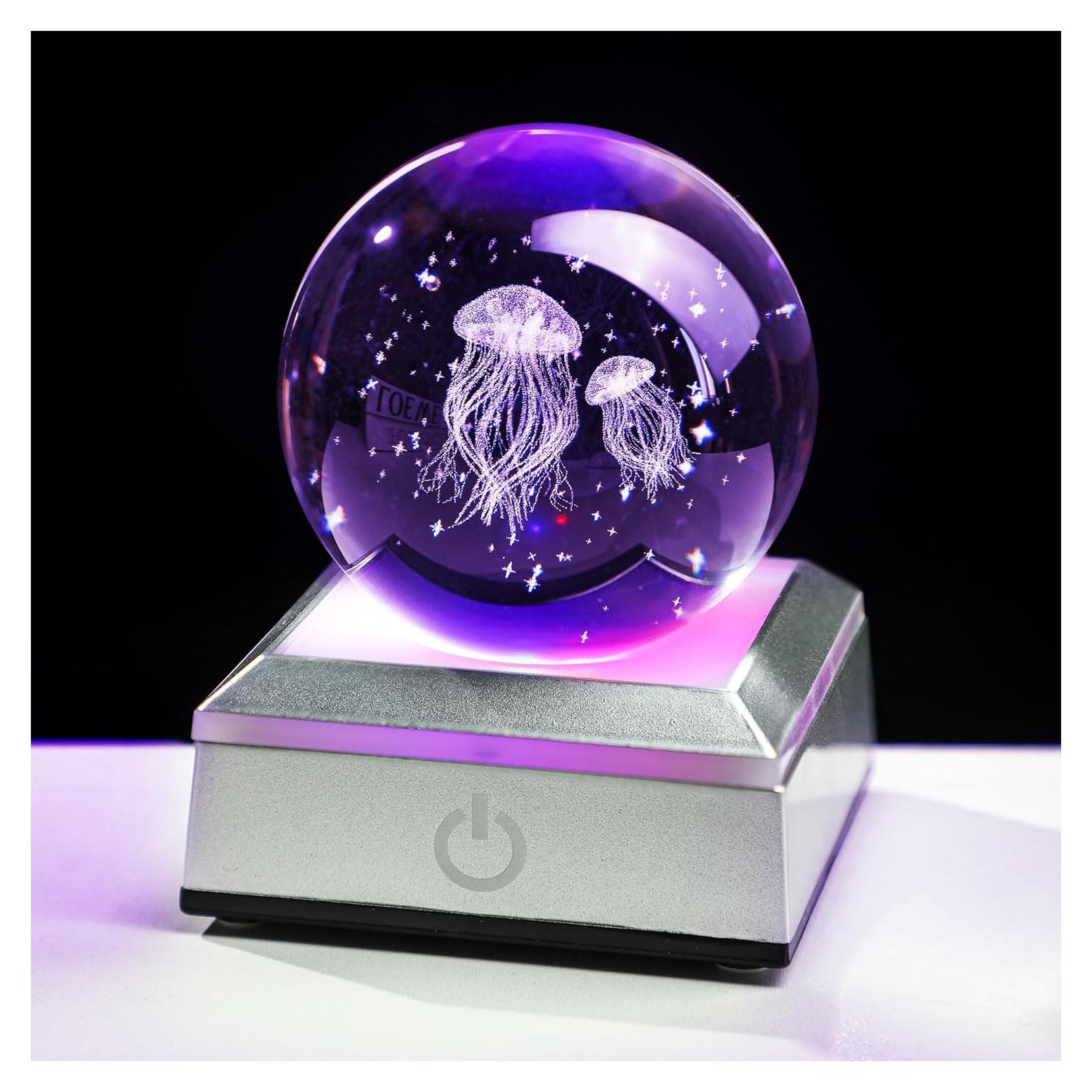 Bola de Cristal Medusa 3D YU FENG con Luz LED 5,08 cm