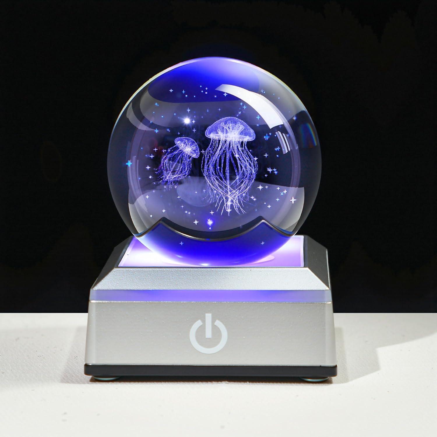 Bola de Cristal Medusa 3D YU FENG con Luz LED 5,08 cm