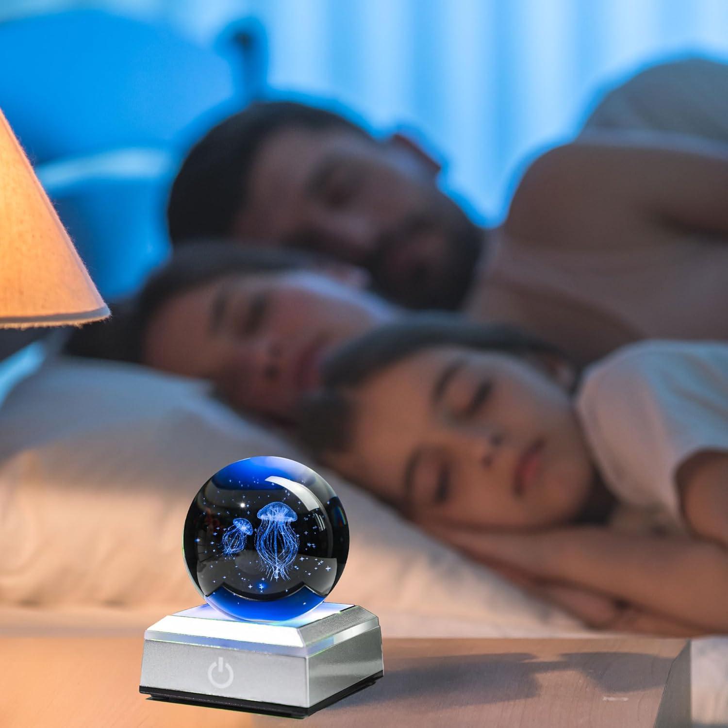 Bola de Cristal Medusa 3D YU FENG con Luz LED 5,08 cm