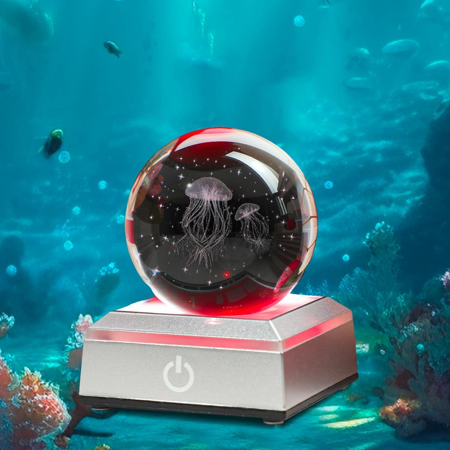Bola de Cristal Medusa 3D YU FENG con Luz LED 5,08 cm