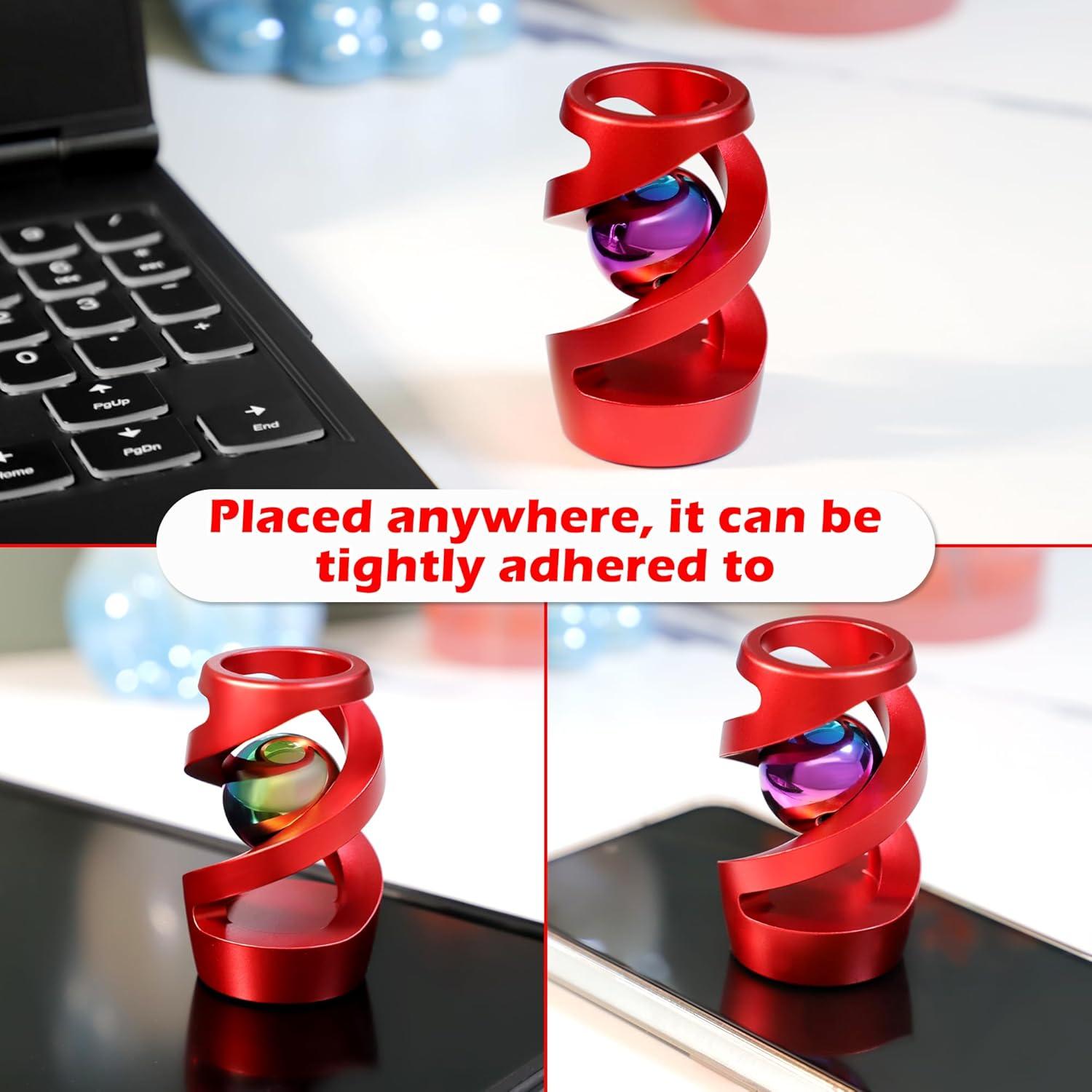 Juguete de escritorio cinético giratorio SAP-01 Rojo 3.99x6.58cm