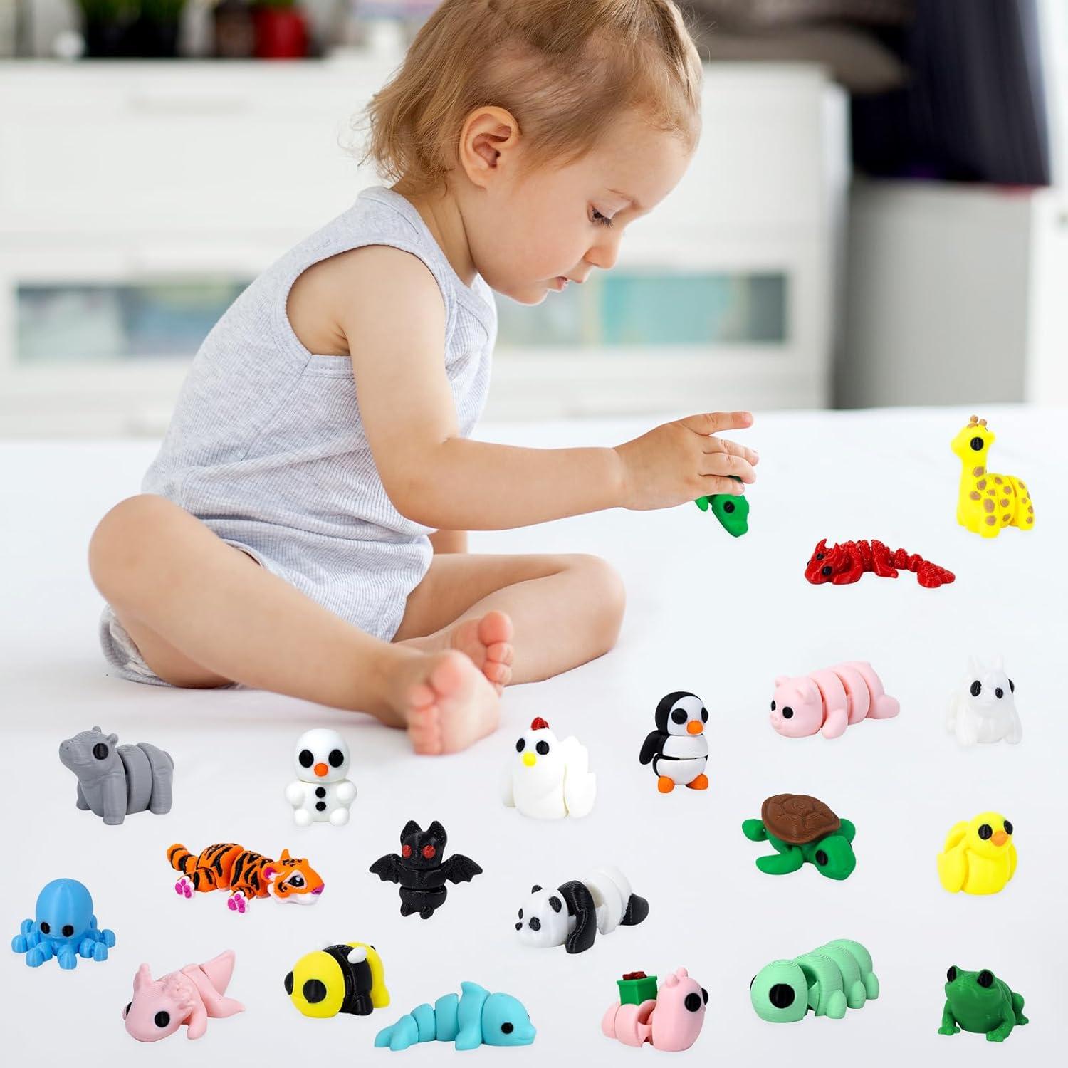 Juego de 21 Figuras de Animales 3D Antiestrés Darovly