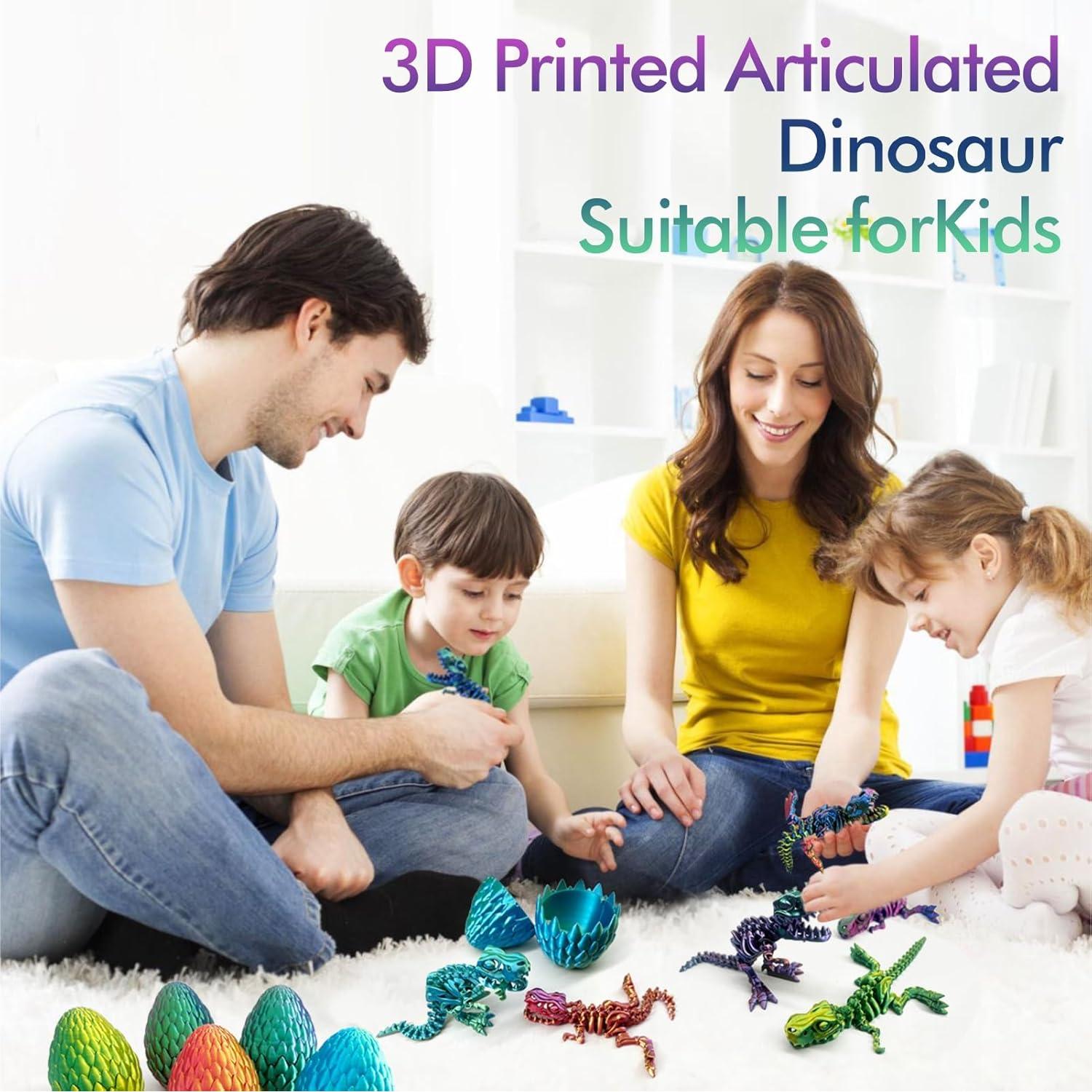 Juguete Dinosaurio 3D JFJB Huevo Dragón Antiestrés 20.3 cm