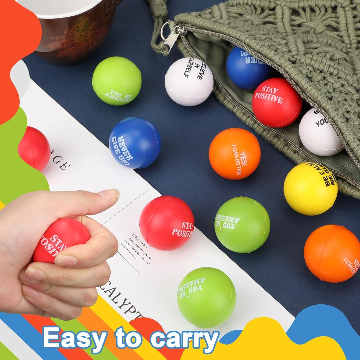 Pelotas de Estrés Chivao 80 Pcs Motivacionales de Espuma