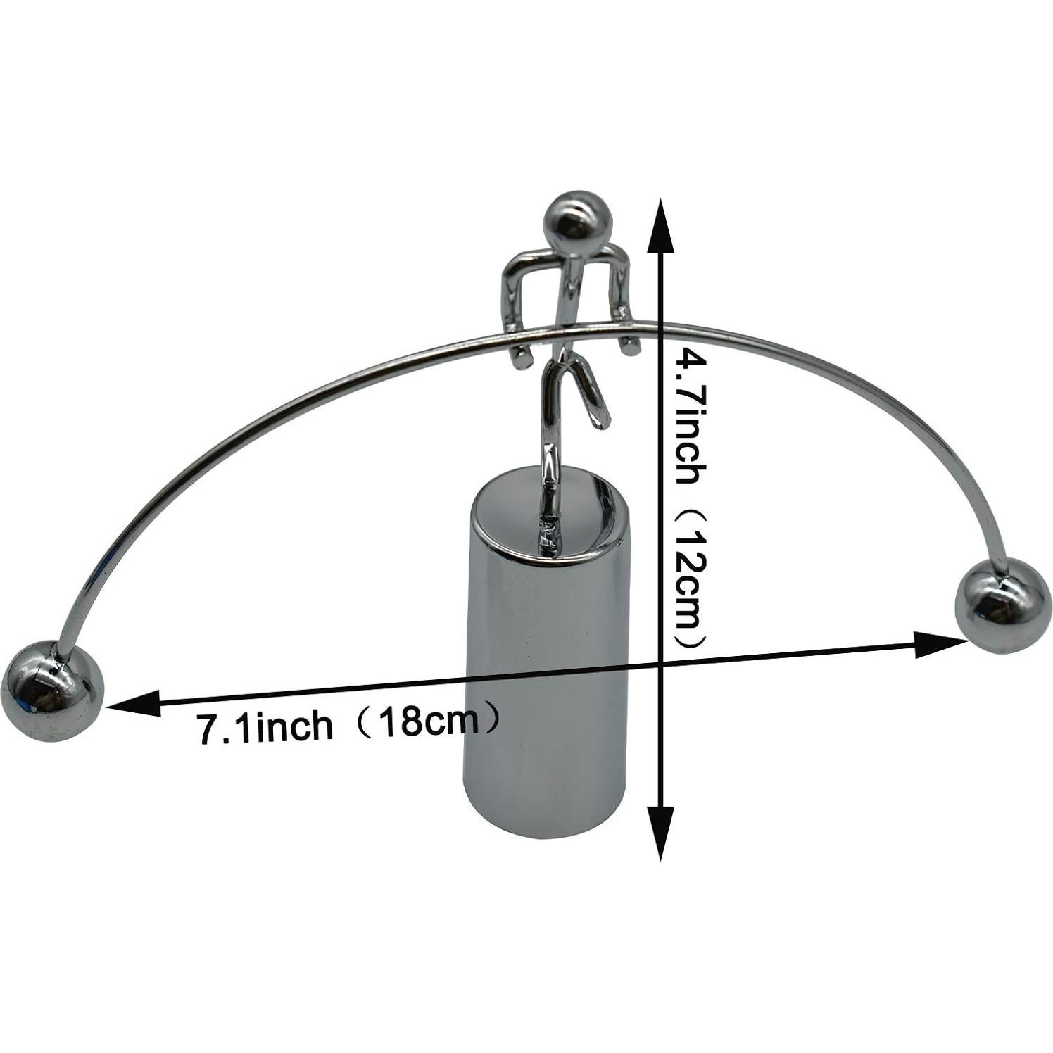 Juguete de Física de Equilibrio Maydahui Hombre de Acero 11.9x18cm
