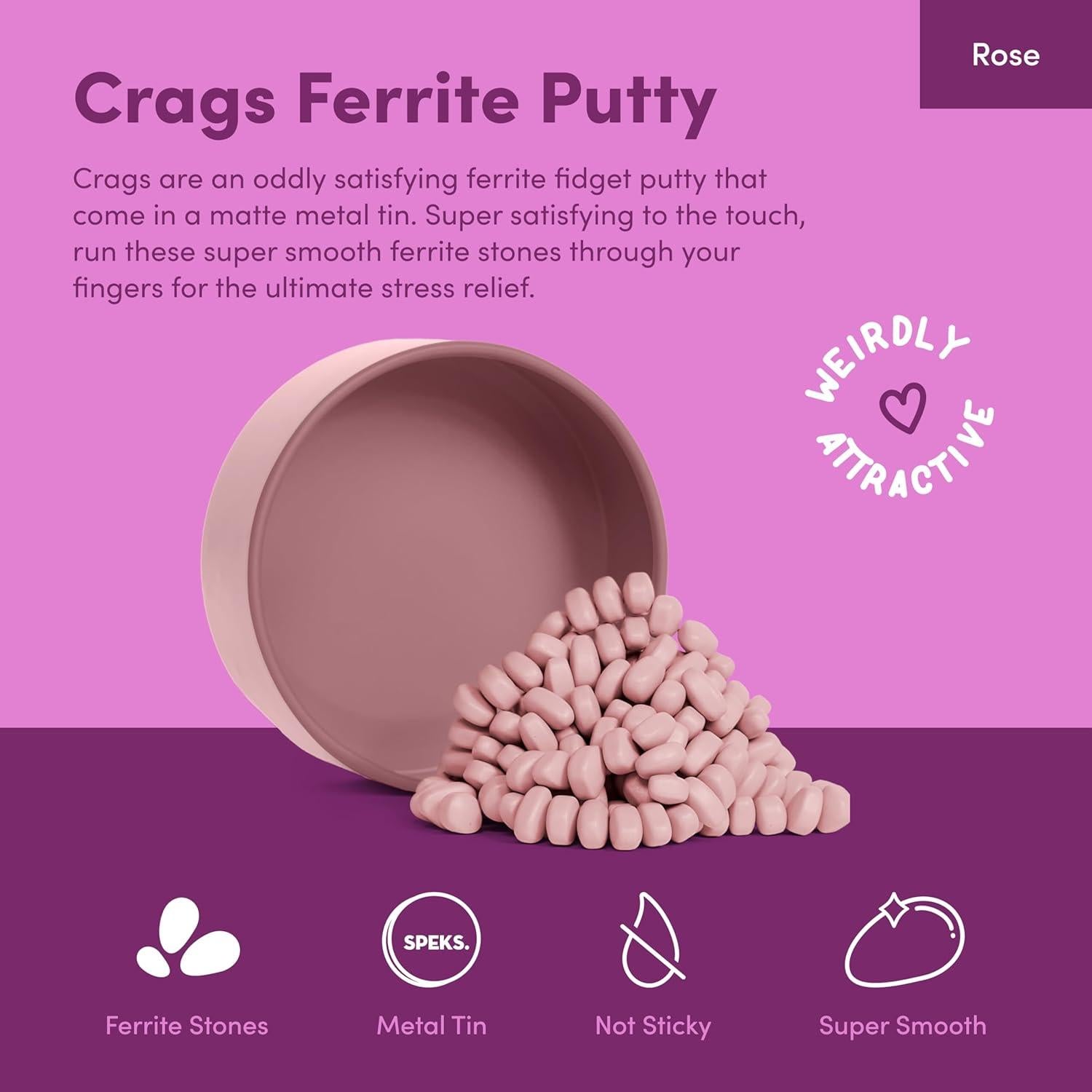 Speks Crags Putty Antiestrés 500 Piedras Magnéticas Rosa