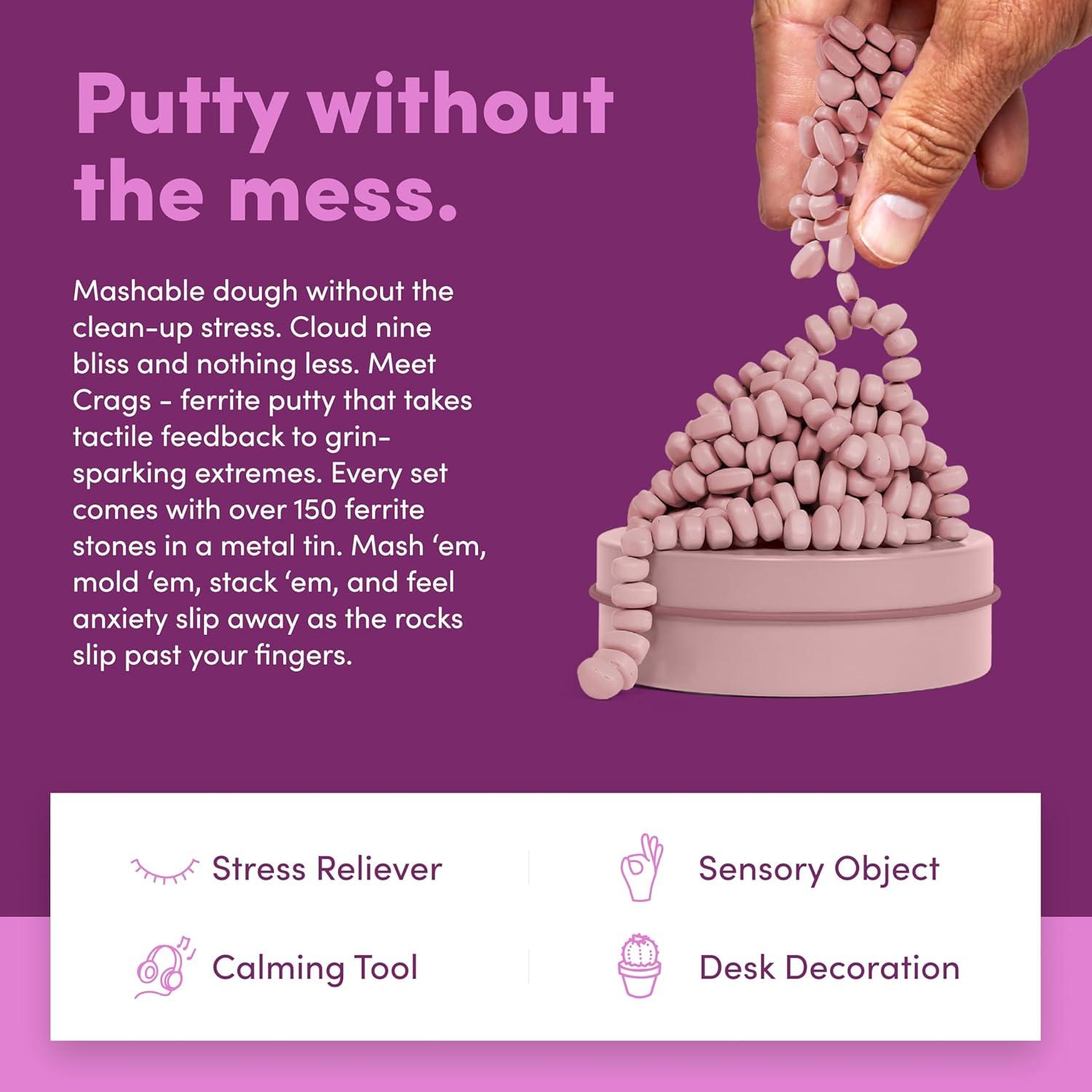 Speks Crags Putty Antiestrés 500 Piedras Magnéticas Rosa